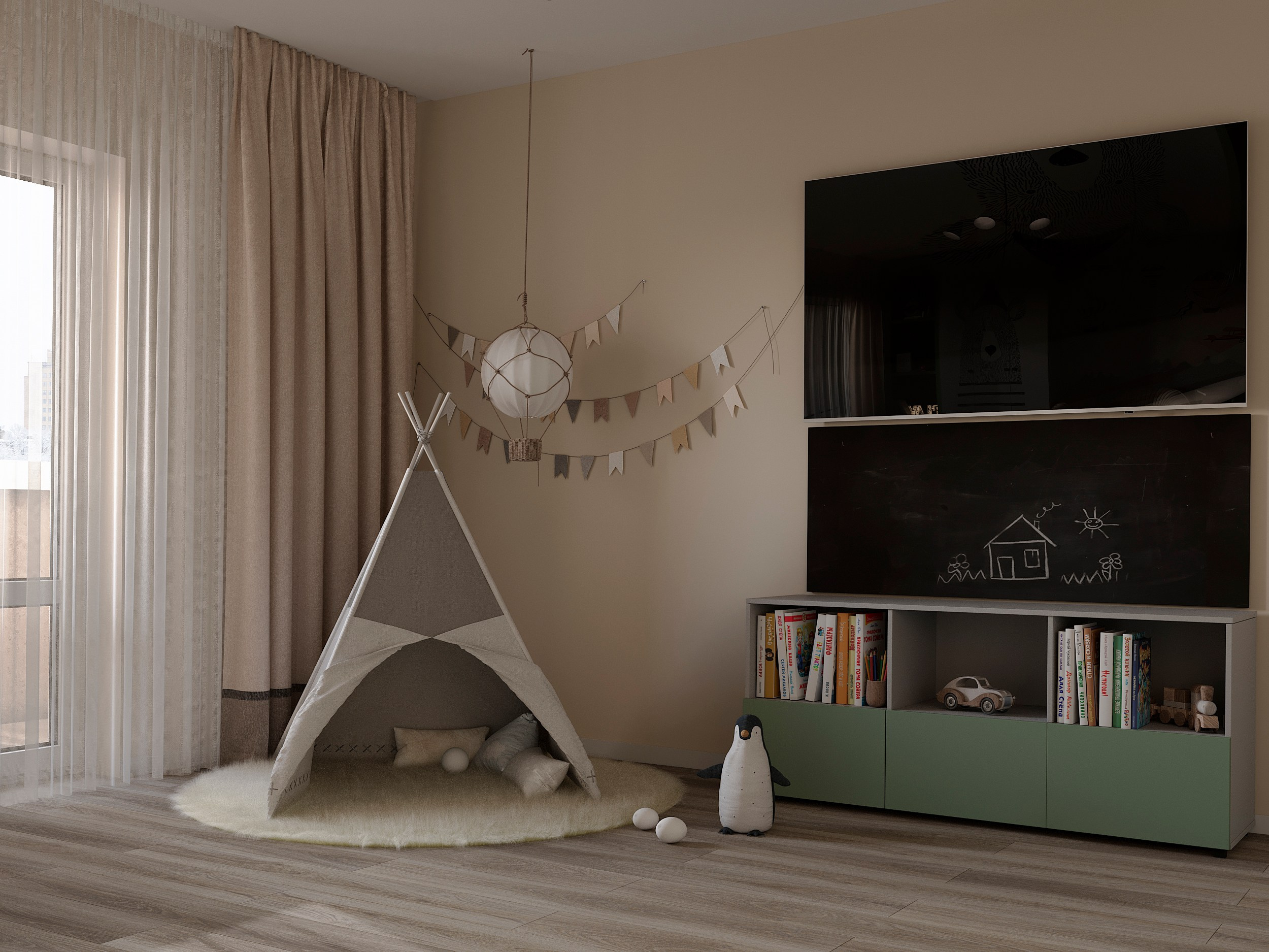 Квартира 120 кв. м. 3D визуализатор