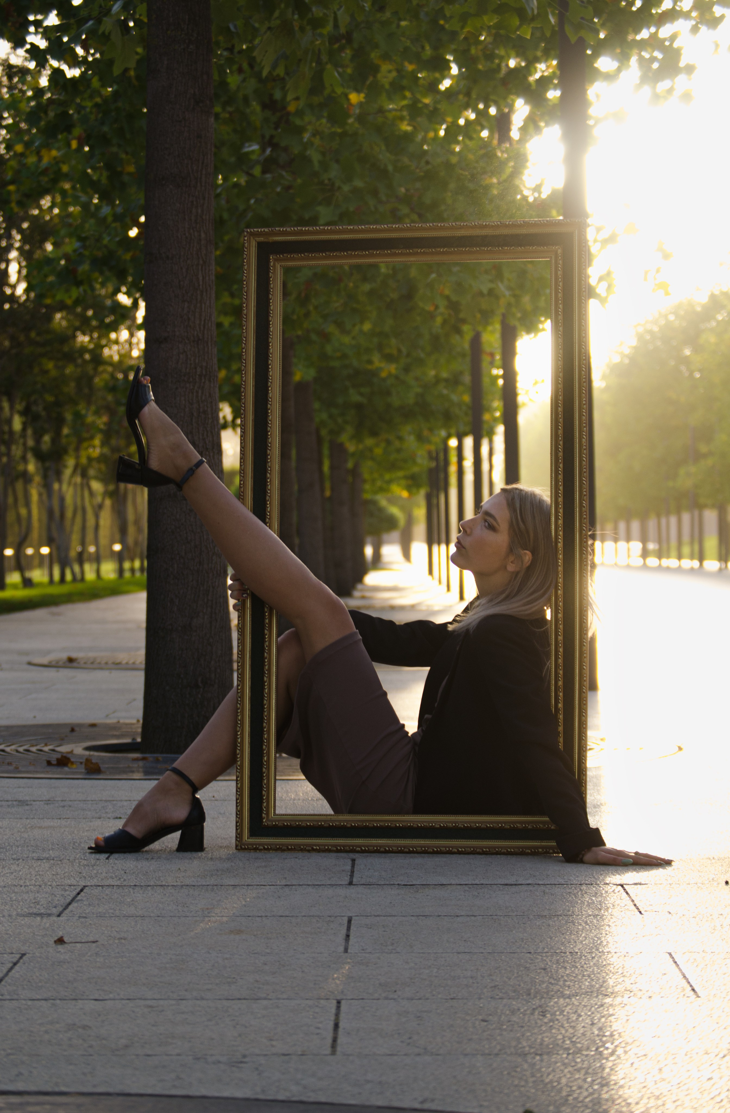 Диана в парке. Портретный фотограф в Краснодаре Юлия Кудряшова