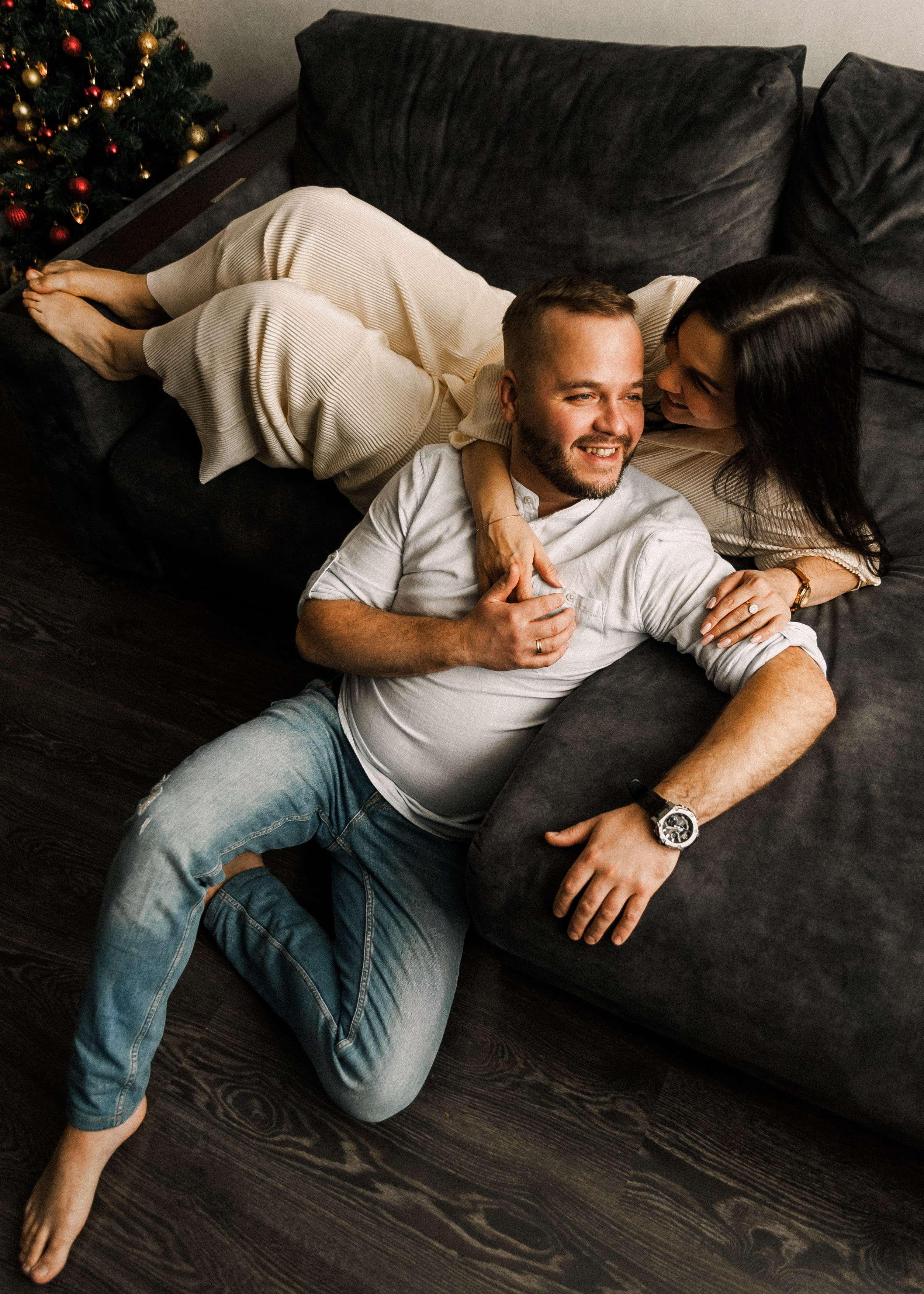 Стас+Маргарита и домашний Новый Год. Фотограф в Екатеринбурге Артём Зайнетдинов