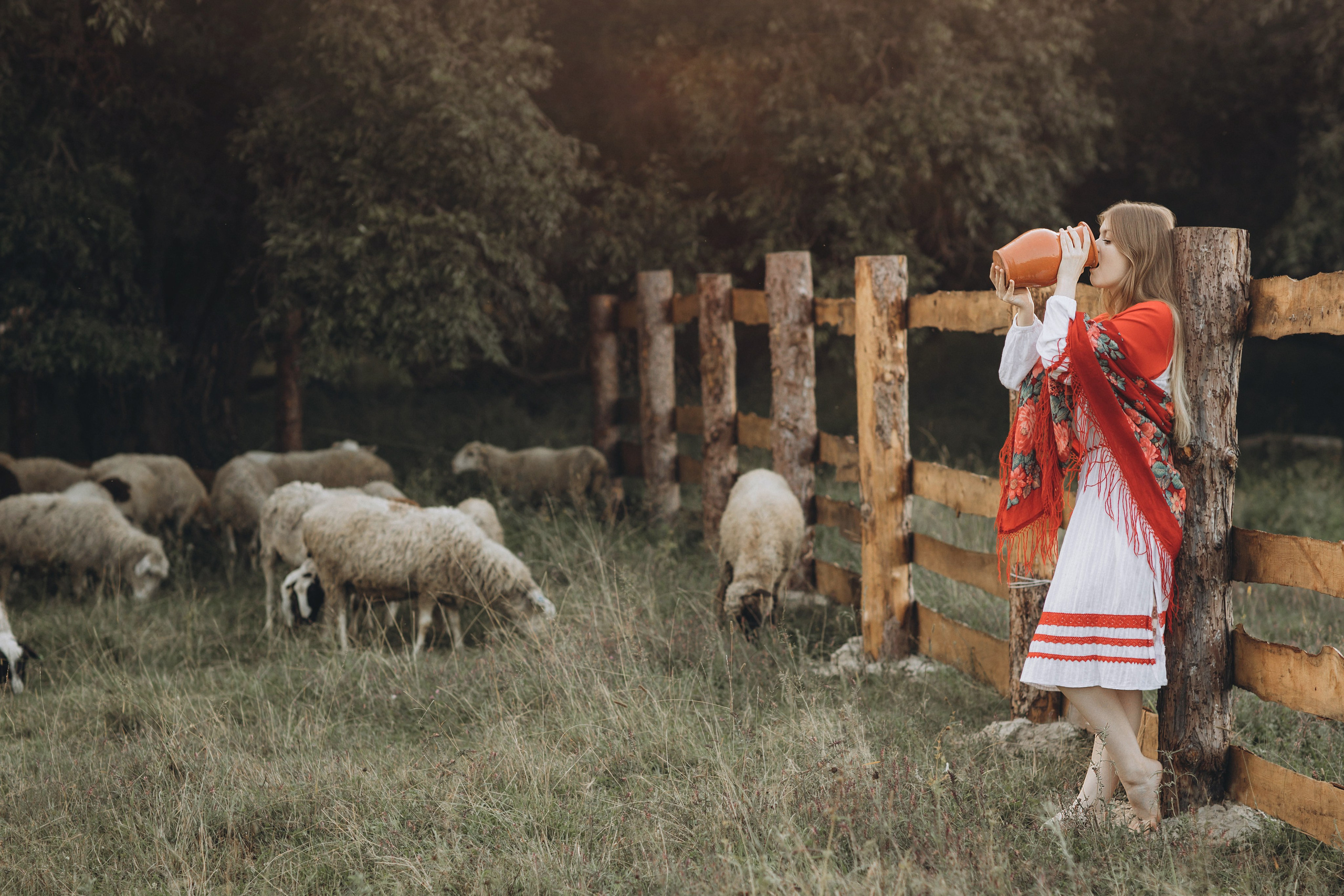 Стилизация съемки «Деревенские мотивы». Детский и семейный фотограф Елена Воропаева