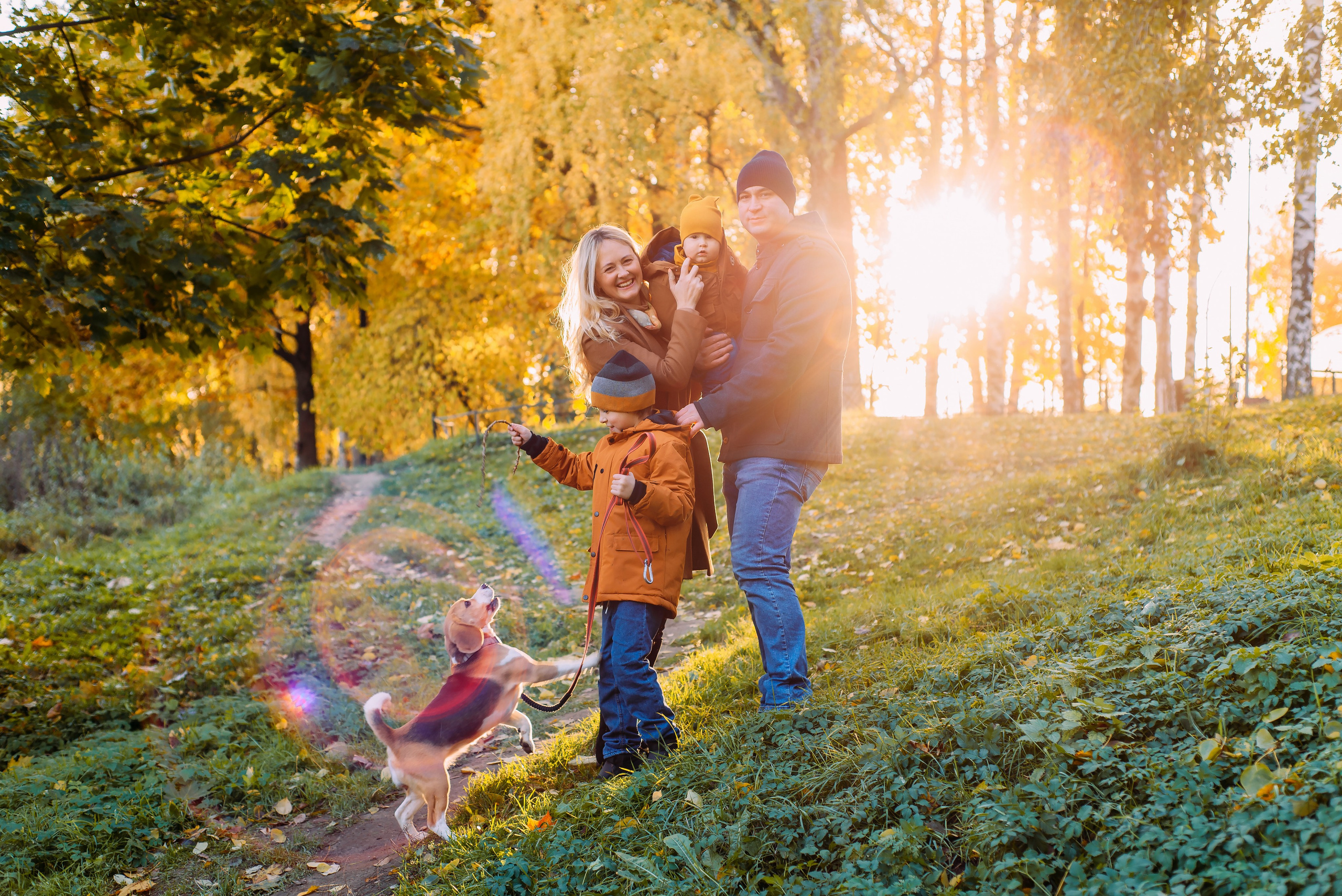 Ольга с семьей. Осенняя серия. Детский и семейный фотограф Эльмира Веселова