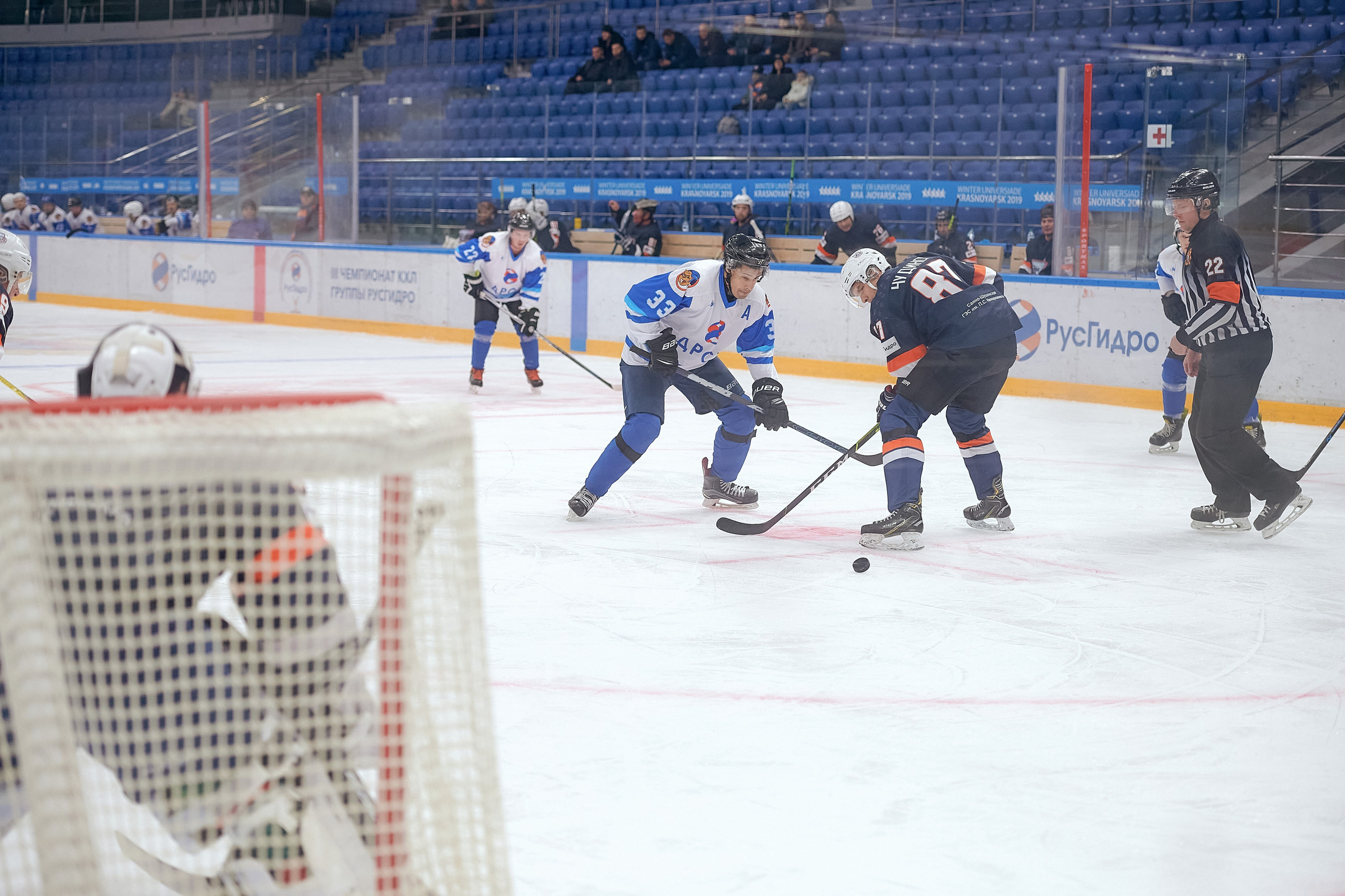 Портфолио репортажной фотосъёмки: Кристалл арена — Хоккей — РусГидро. Фотограф Яковлев Роман — Красноярск