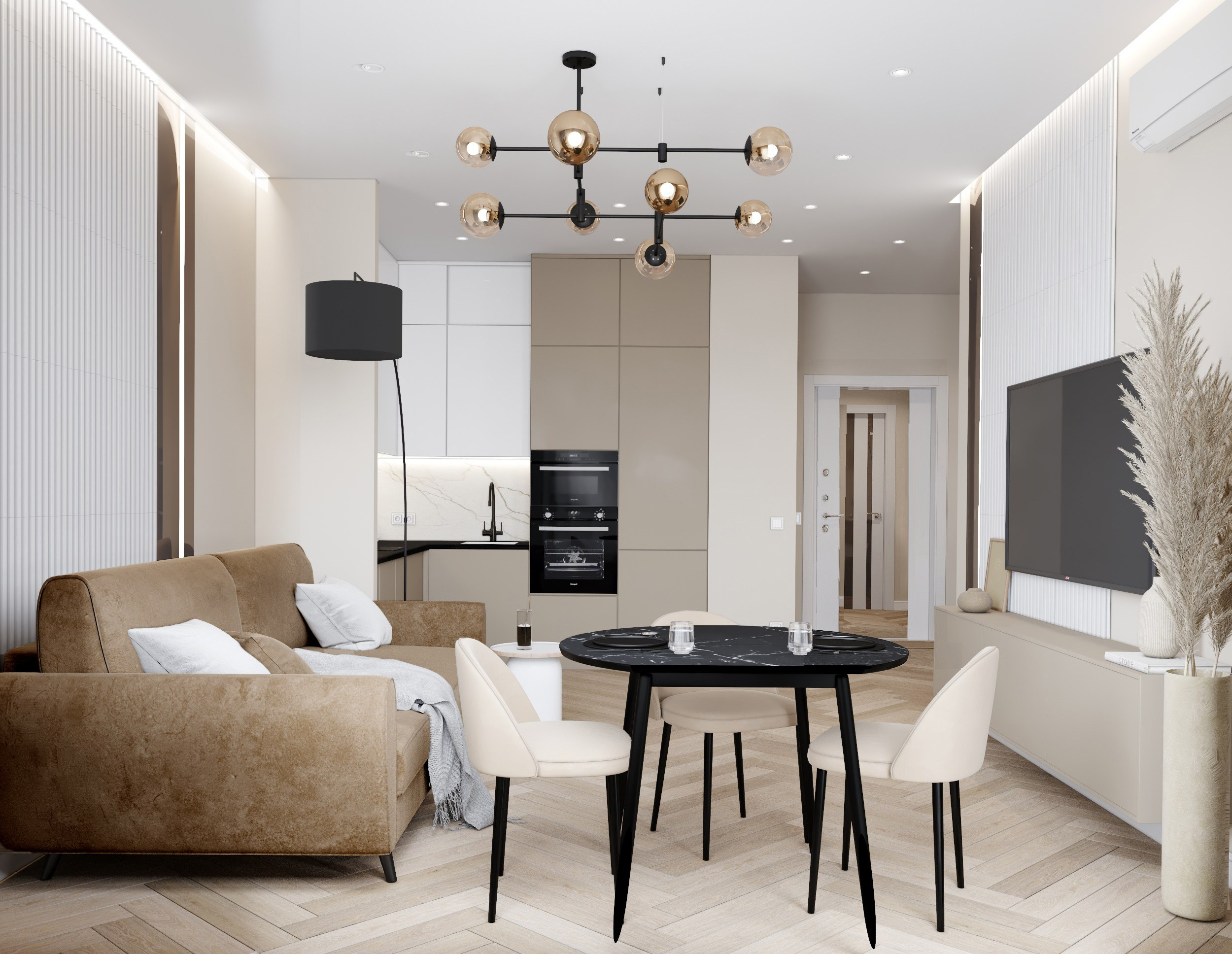 Кв. 64 м². Ксения. 3D‑визуализатор