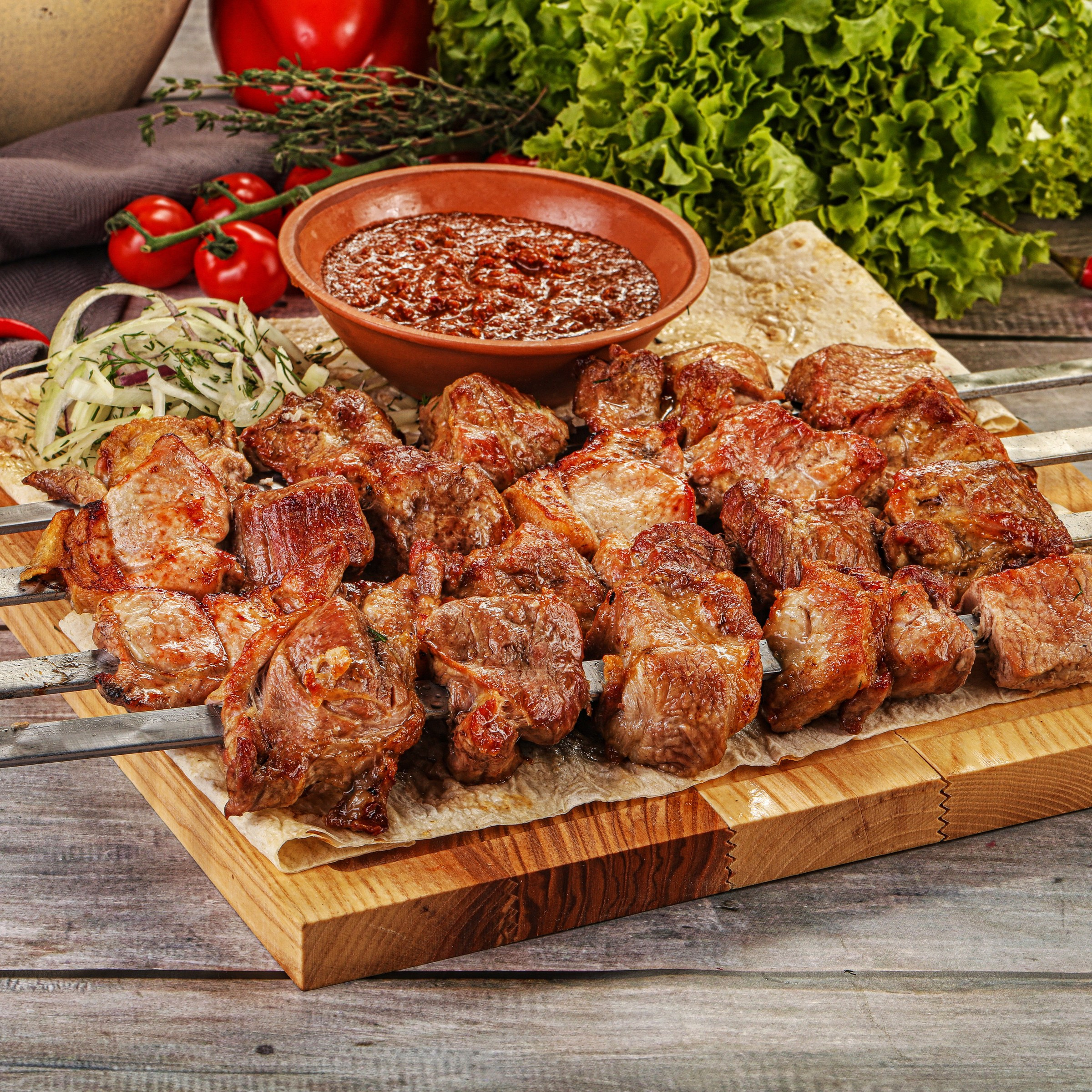 Съемка шашлыков и стейков. Фуд-фотограф Андрей Старостин — съемка еды в Москве. 9000 руб. в час