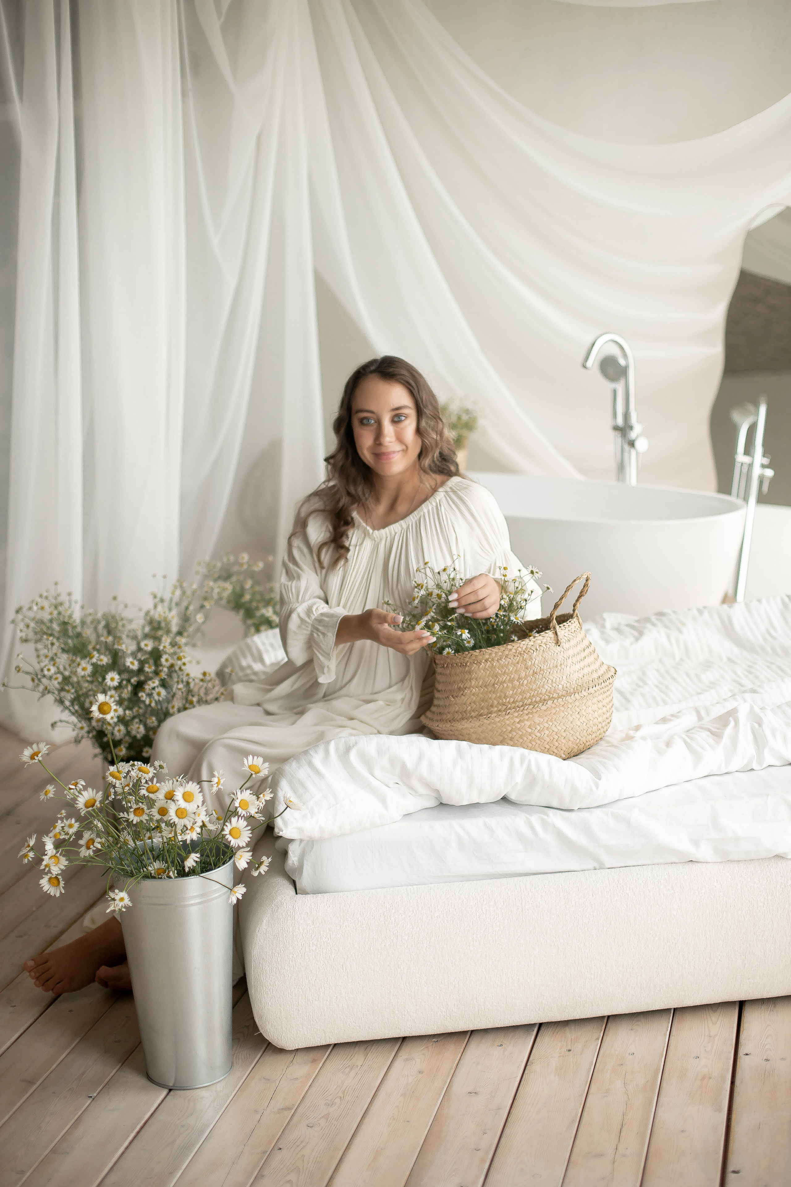 Ксения и ромашки. Семейный и детский фотограф в Красноярске Анна Маюрова