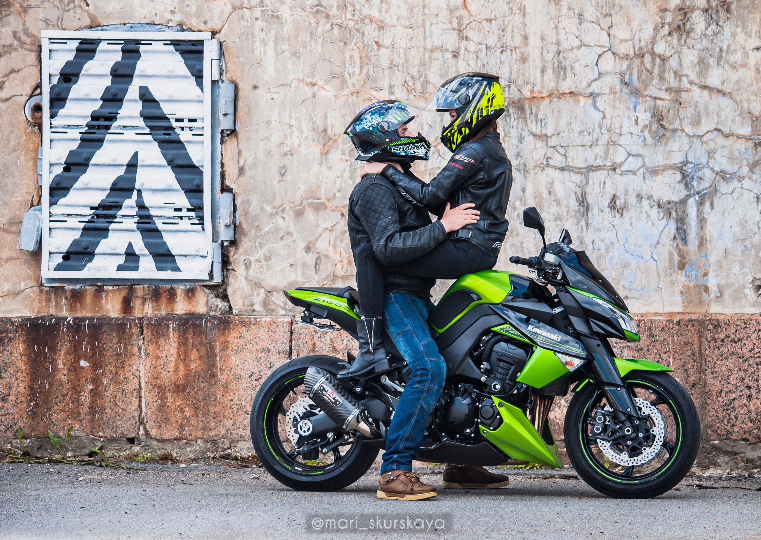 Кира и Кирилл — Kawasaki Z1000. Мотофотограф в Санкт-Петербурге Мария Скурская