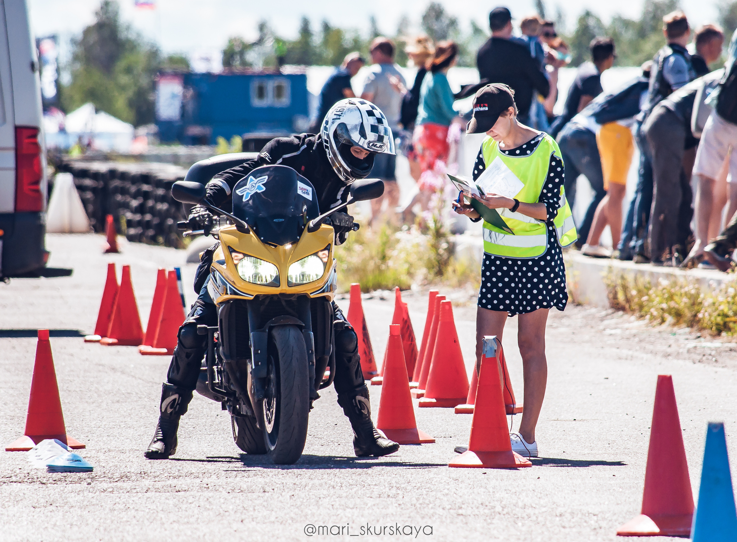 Соревнования по Мотоджимхане — 2019 Чемпионат СПб II этап. Мотофотограф в Санкт-Петербурге Мария Скурская