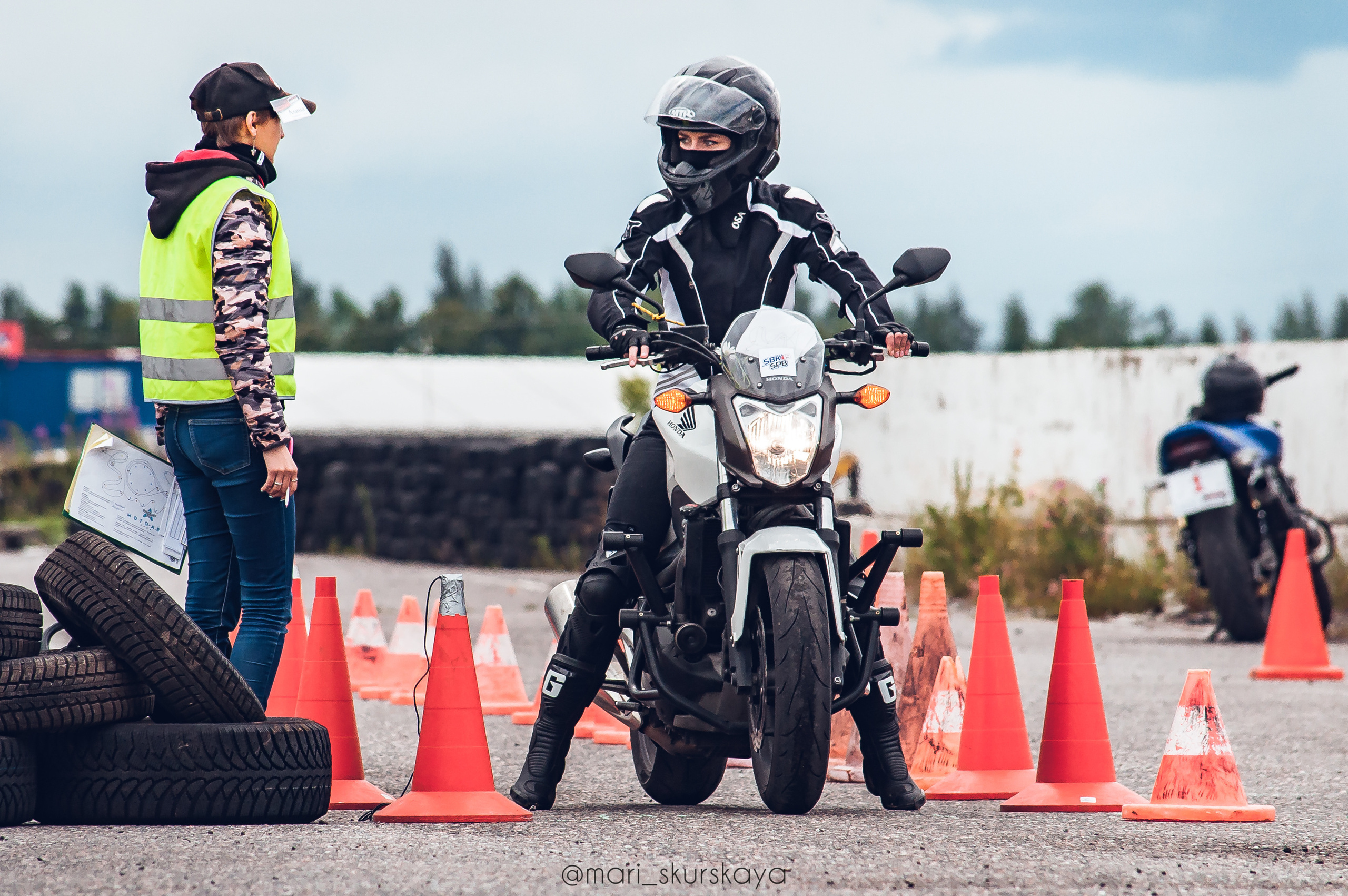Соревнования по Мотоджимхане — 2019 Чемпионат СПб I этап. Мотофотограф в Санкт-Петербурге Мария Скурская