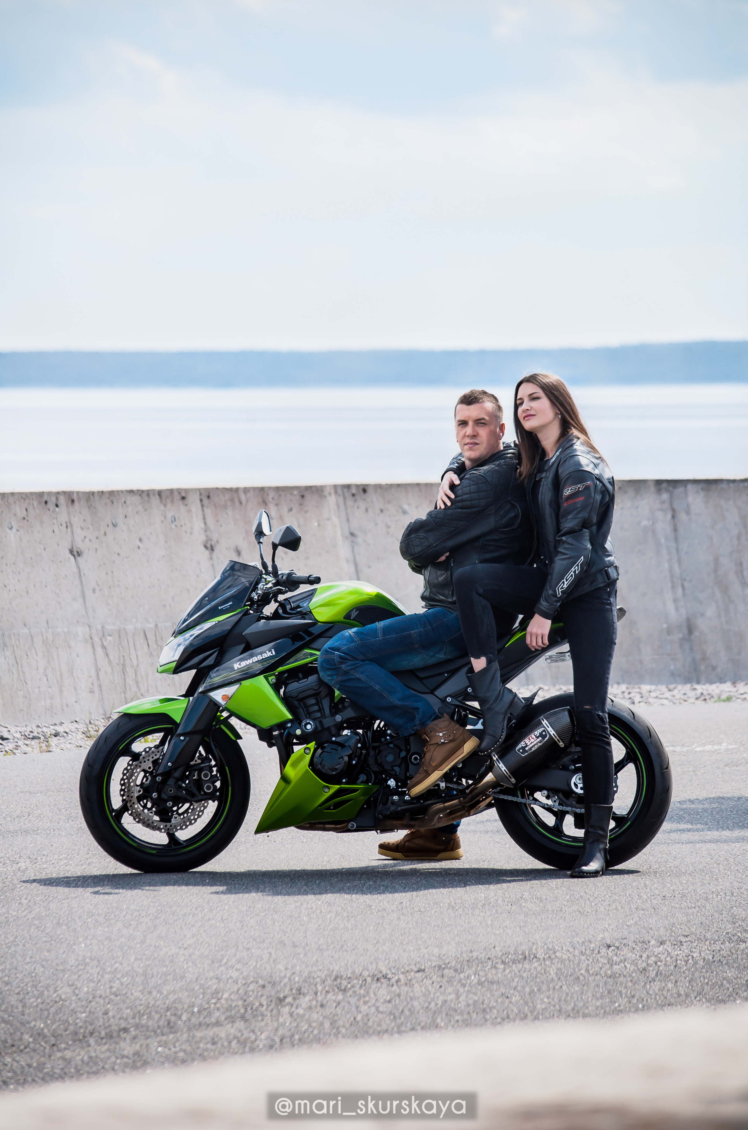 Кира и Кирилл — Kawasaki Z1000. Мотофотограф в Санкт-Петербурге Мария Скурская