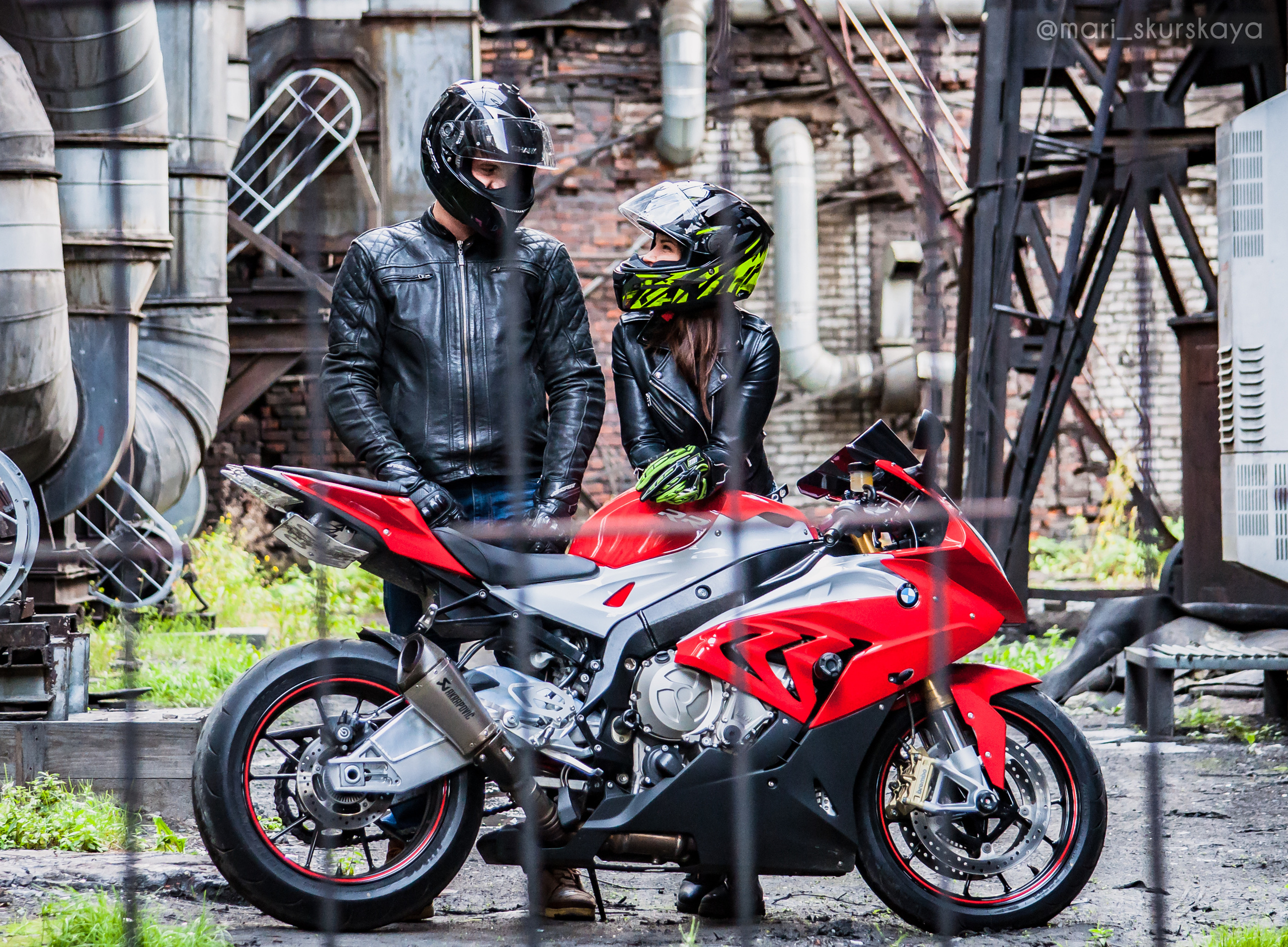 Кира и Кирилл — BMW S1000RR. Мотофотограф в Санкт-Петербурге Мария Скурская