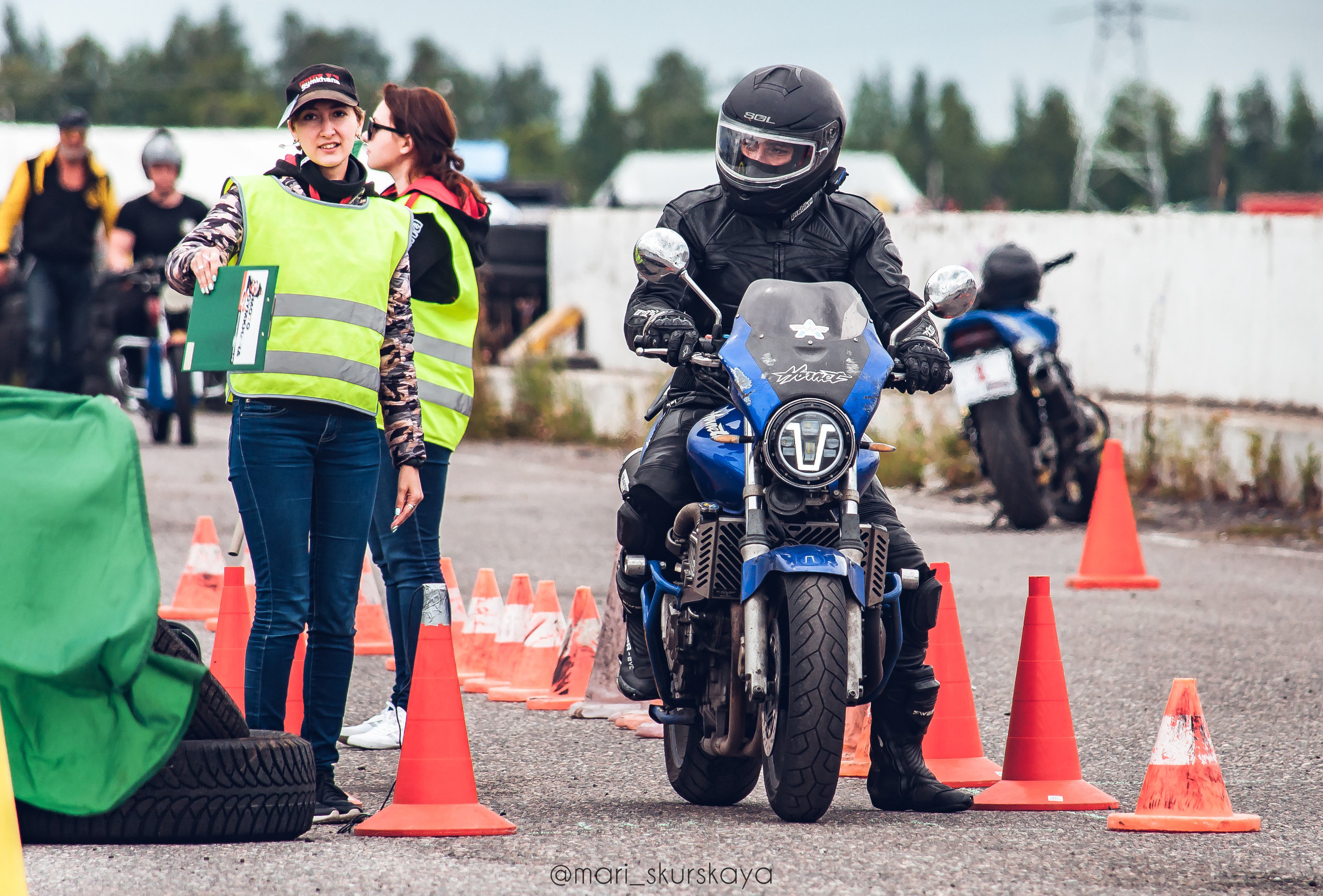 Соревнования по Мотоджимхане — 2019 Чемпионат СПб I этап. Мотофотограф в Санкт-Петербурге Мария Скурская