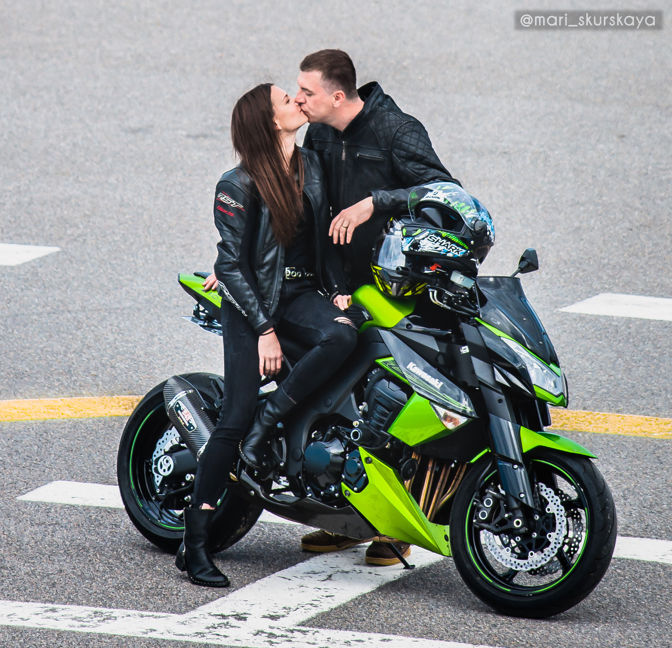 Кира и Кирилл — Kawasaki Z1000. Мотофотограф в Санкт-Петербурге Мария Скурская