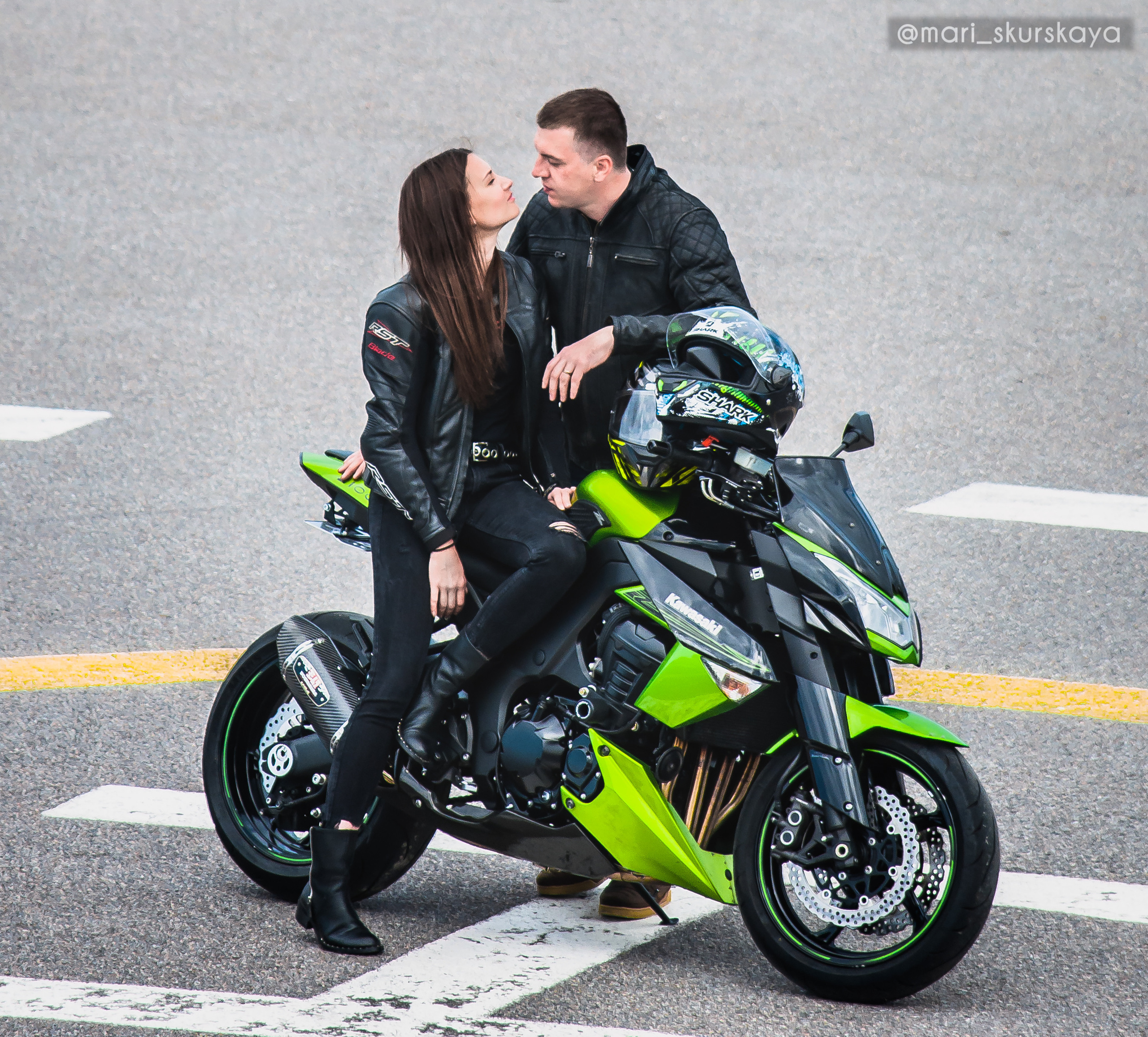 Кира и Кирилл — Kawasaki Z1000. Мотофотограф в Санкт-Петербурге Мария Скурская