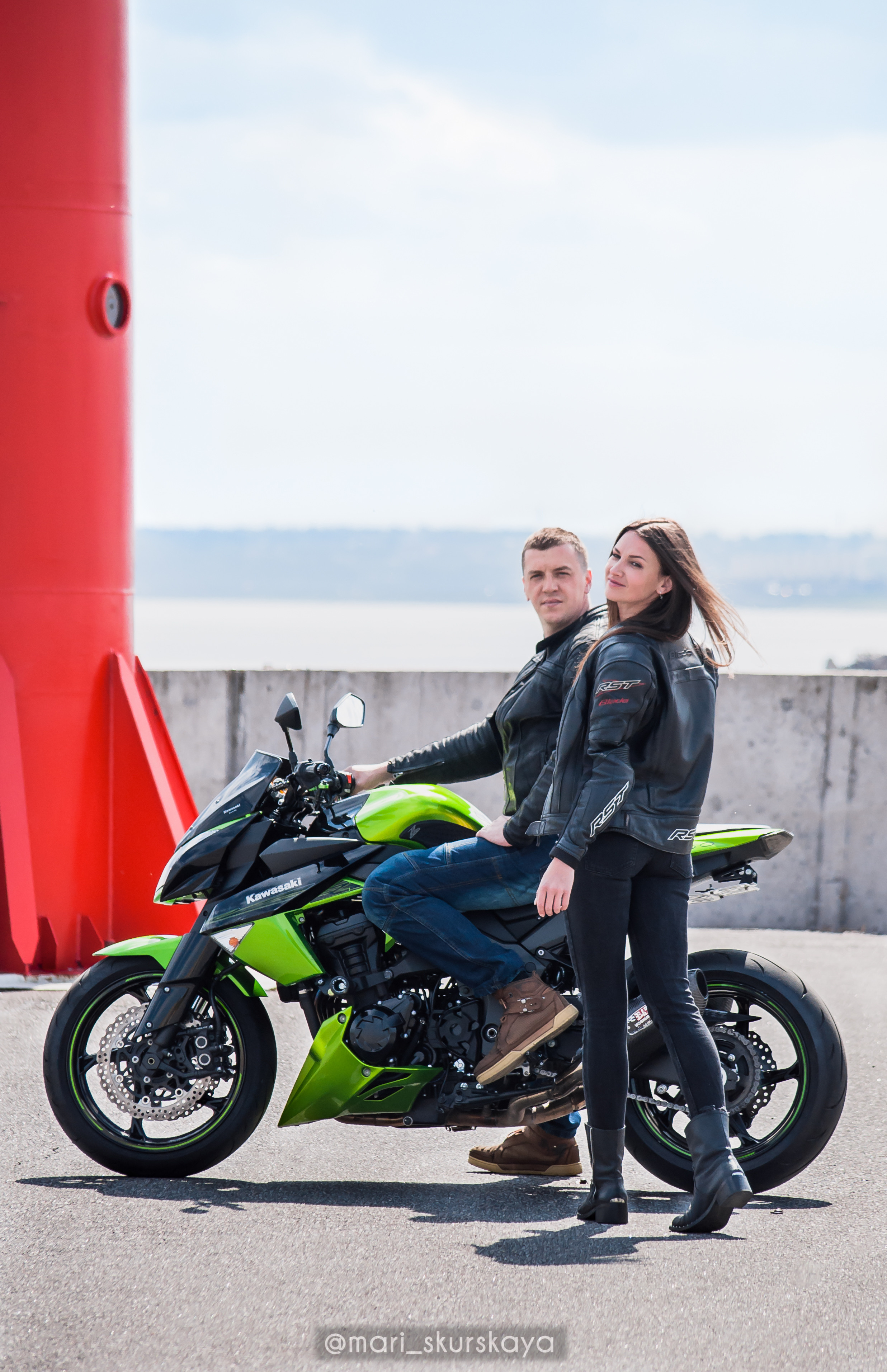 Кира и Кирилл — Kawasaki Z1000. Мотофотограф в Санкт-Петербурге Мария Скурская