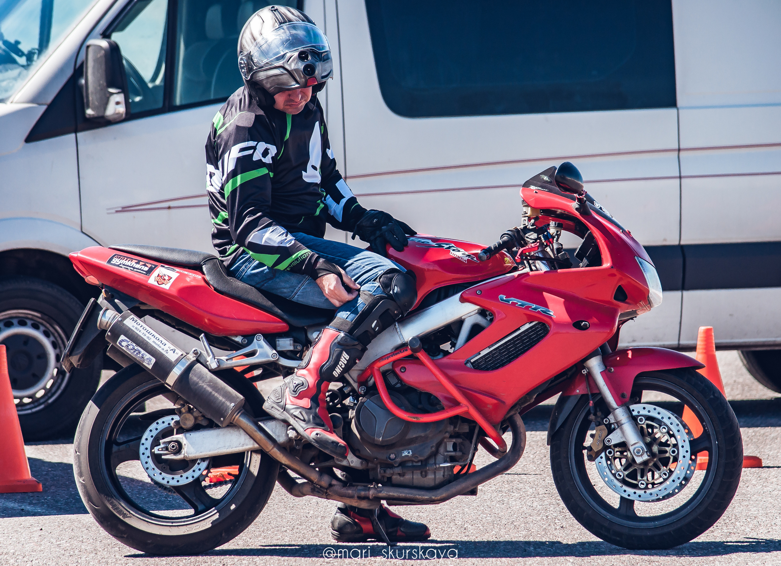 Соревнования по Мотоджимхане — 2019 Чемпионат СПб II этап. Мотофотограф в Санкт-Петербурге Мария Скурская