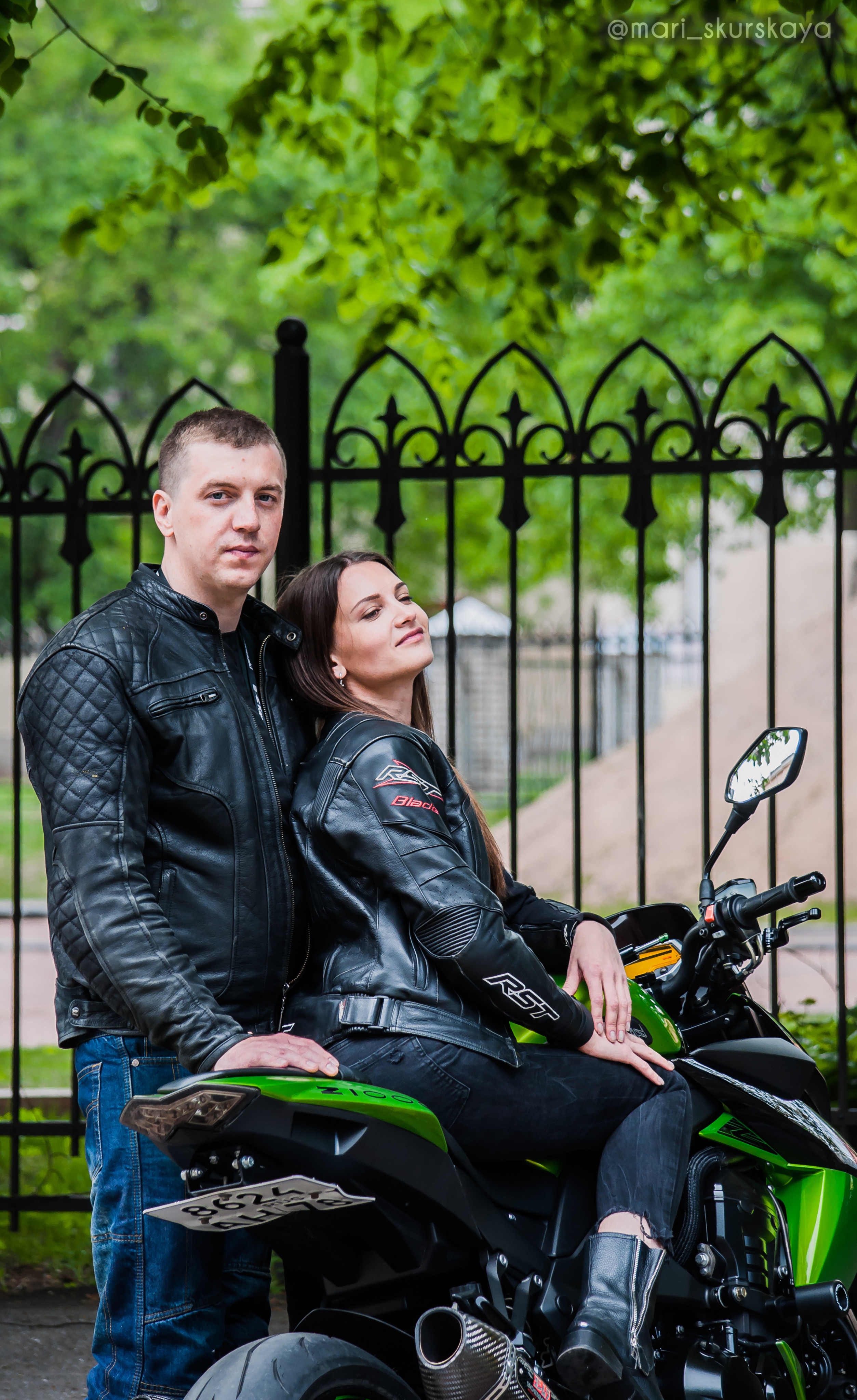 Кира и Кирилл — Kawasaki Z1000. Мотофотограф в Санкт-Петербурге Мария Скурская