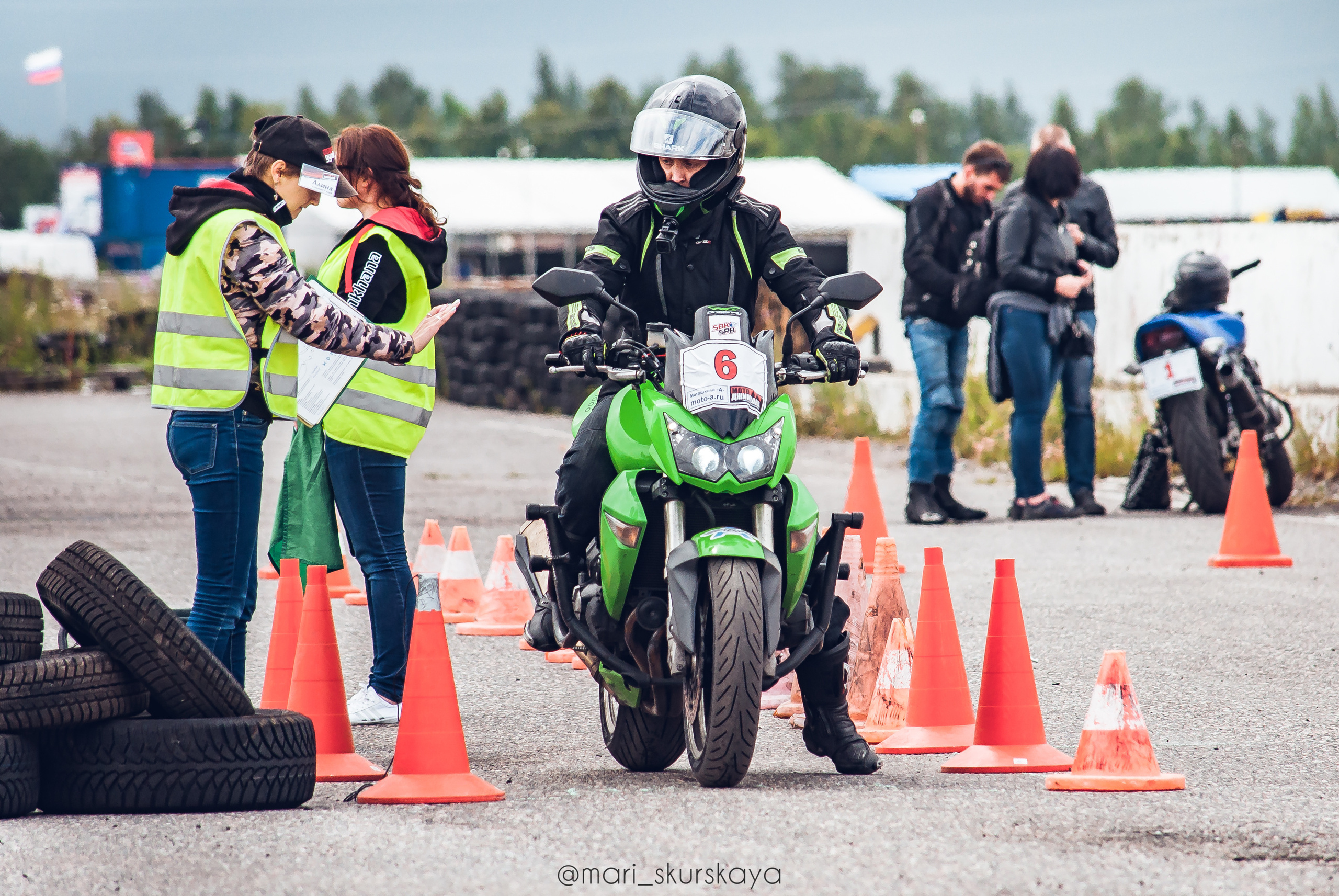 Соревнования по Мотоджимхане — 2019 Чемпионат СПб I этап. Мотофотограф в Санкт-Петербурге Мария Скурская