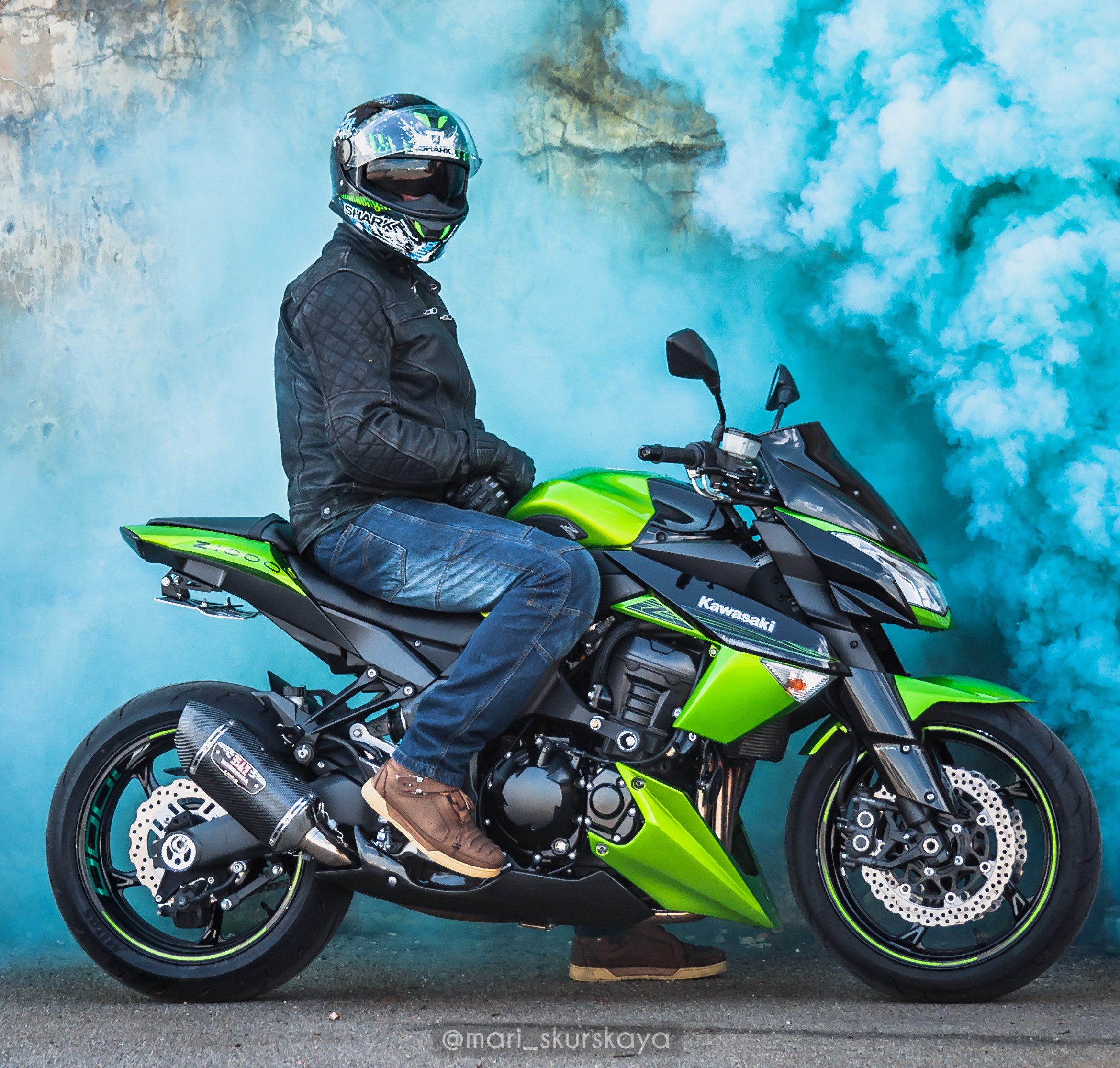 Кира и Кирилл — Kawasaki Z1000. Мотофотограф в Санкт-Петербурге Мария Скурская