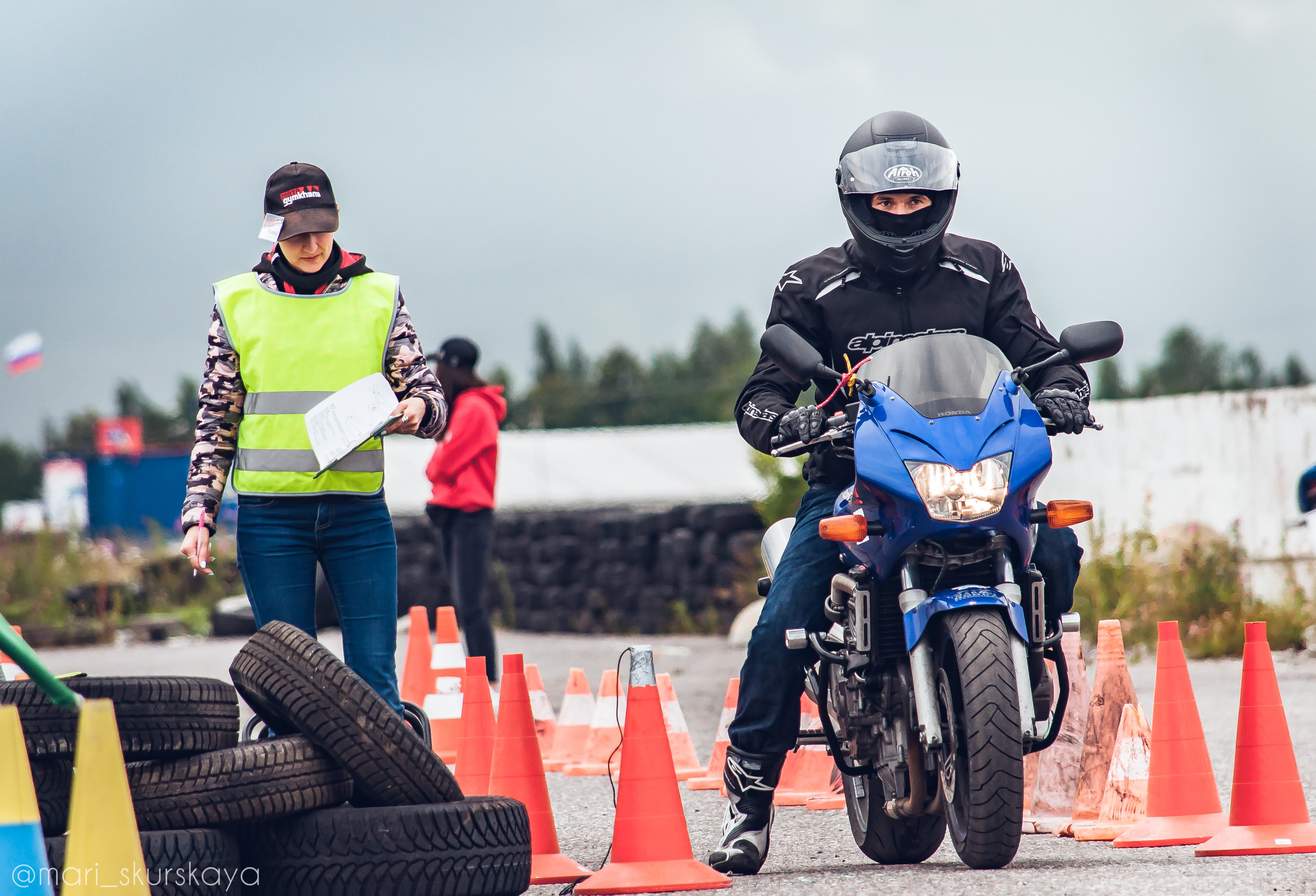 Соревнования по Мотоджимхане — 2019 Чемпионат СПб I этап. Мотофотограф в Санкт-Петербурге Мария Скурская