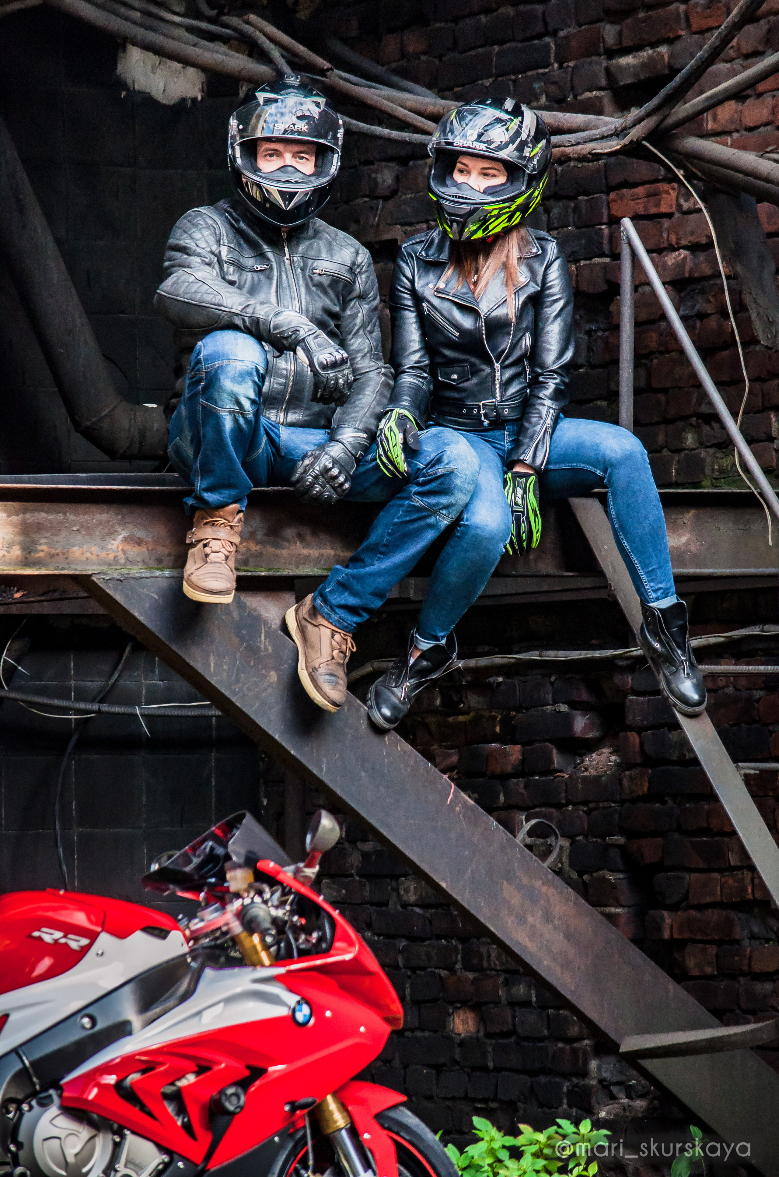 Кира и Кирилл — BMW S1000RR. Мотофотограф в Санкт-Петербурге Мария Скурская