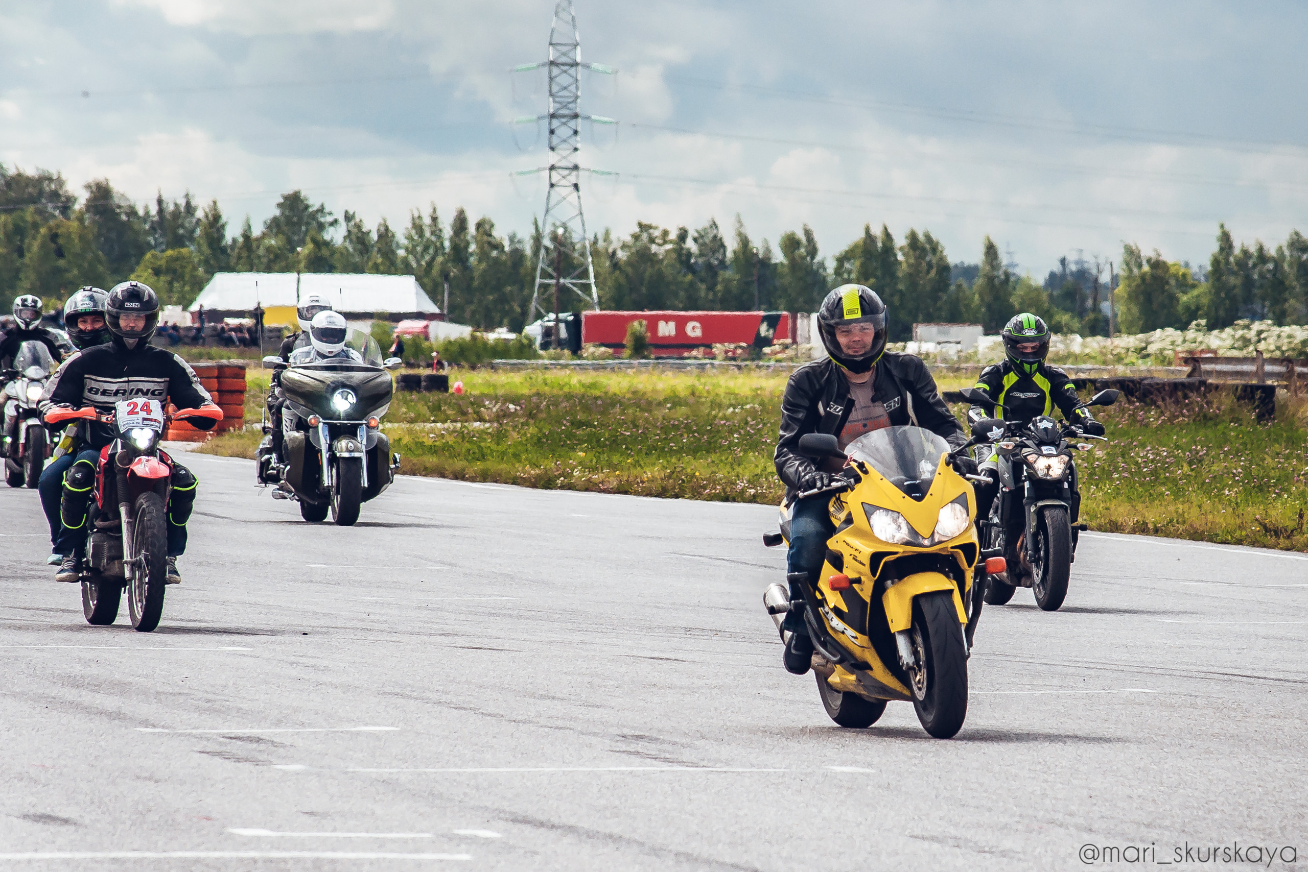 Соревнования по Мотоджимхане — 2019 Чемпионат СПб I этап. Мотофотограф в Санкт-Петербурге Мария Скурская