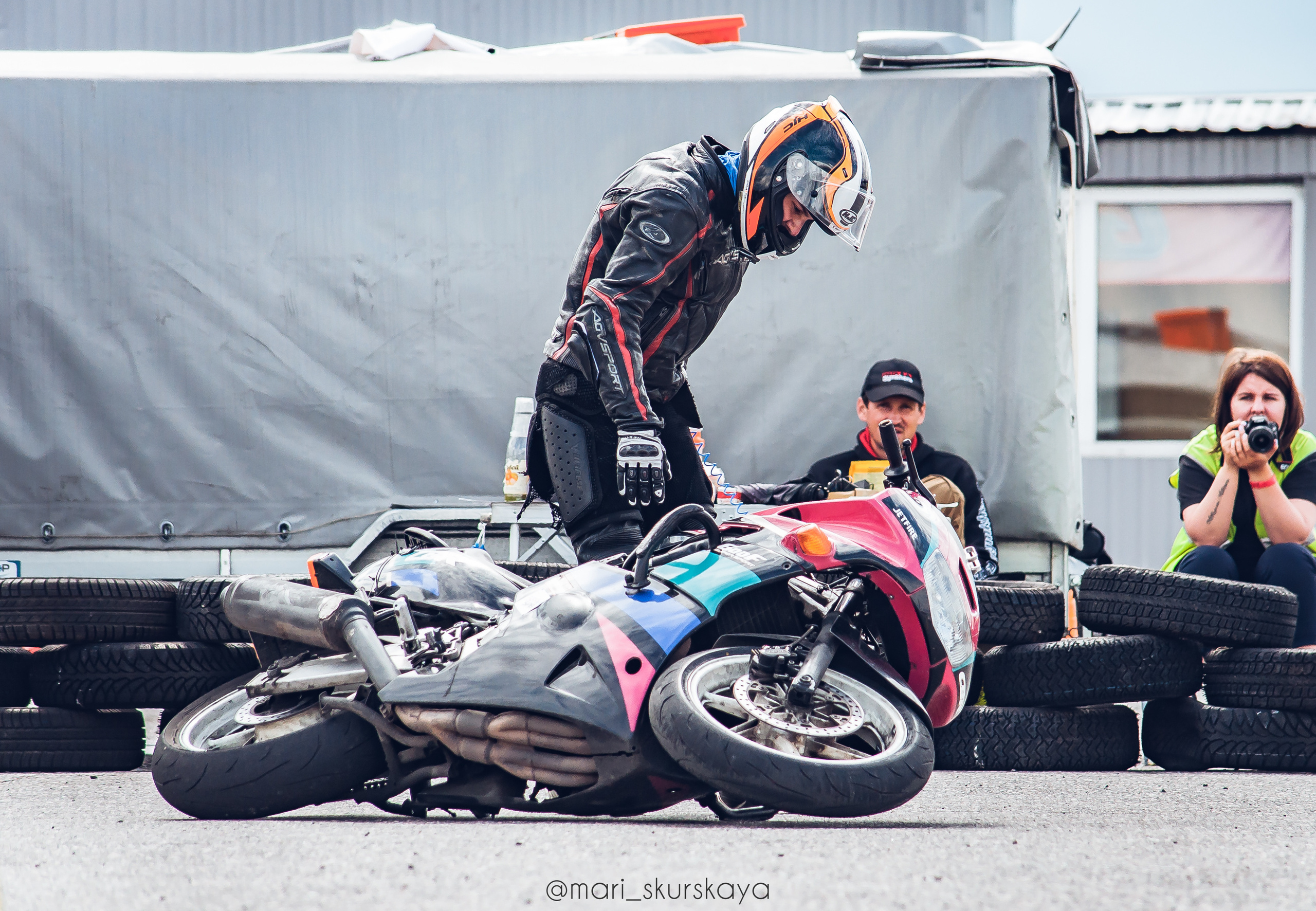 Соревнования по Мотоджимхане — 2019 Чемпионат СПб I этап. Мотофотограф в Санкт-Петербурге Мария Скурская