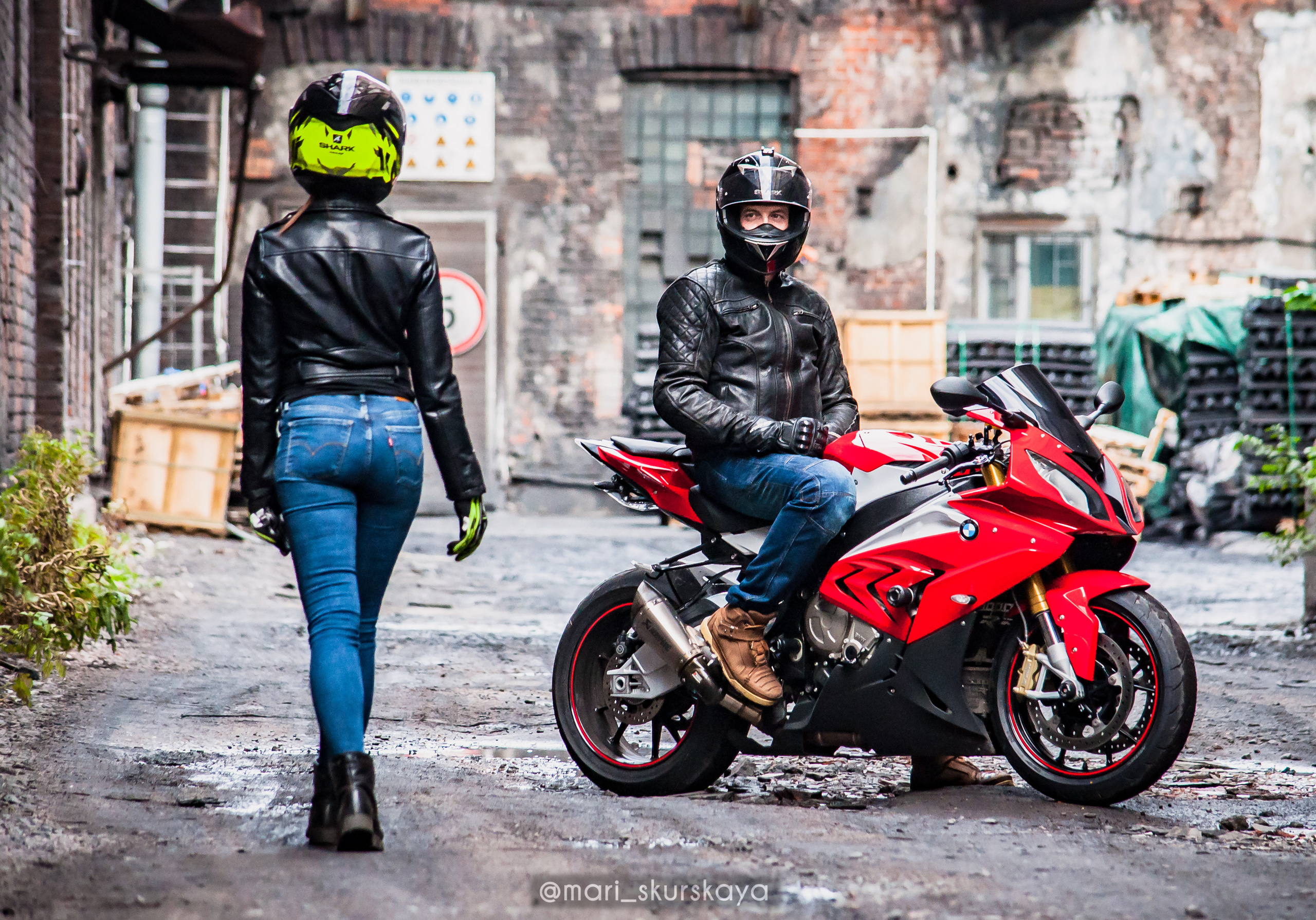 Кира и Кирилл — BMW S1000RR. Мотофотограф в Санкт-Петербурге Мария Скурская