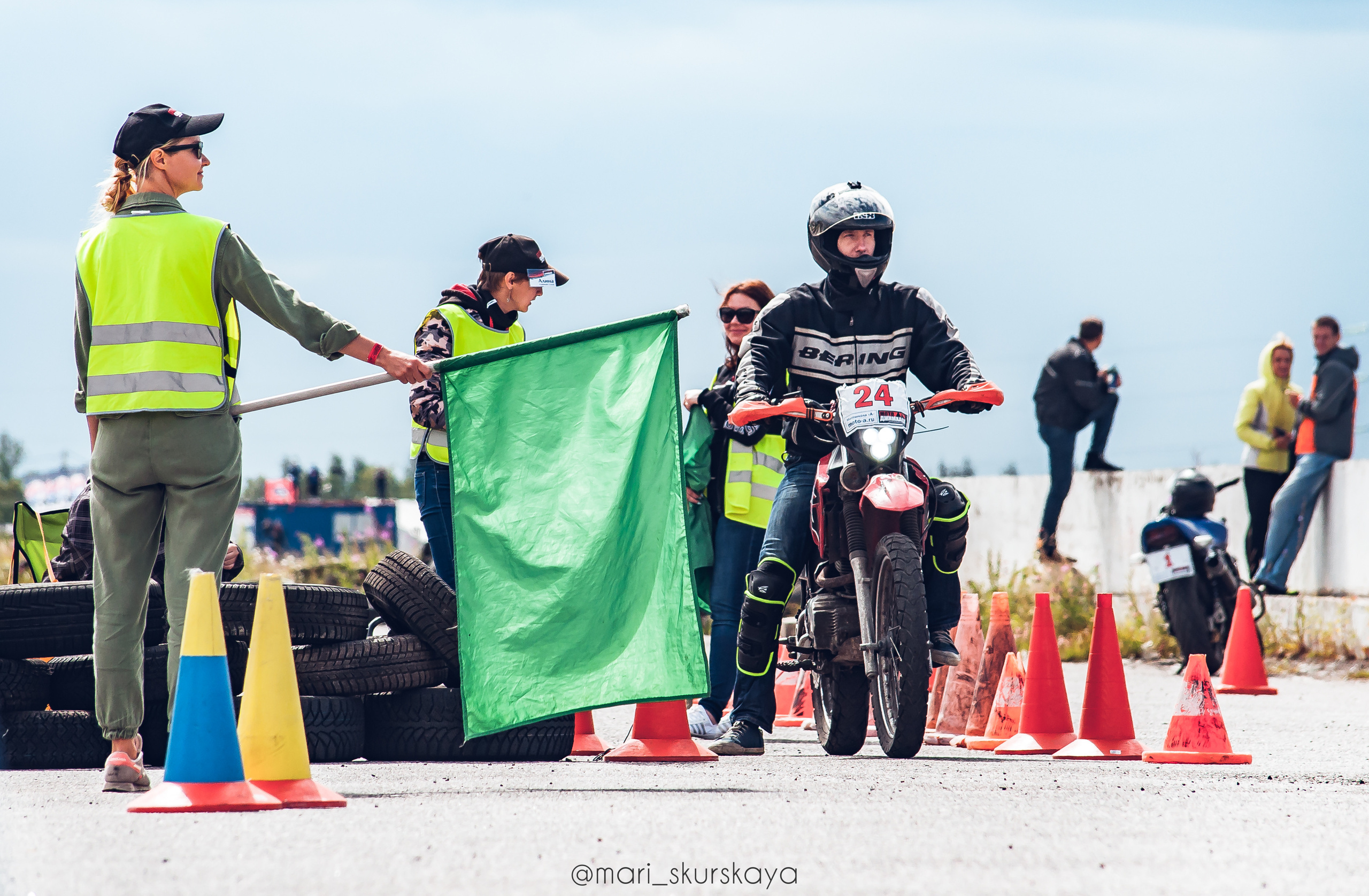 Соревнования по Мотоджимхане — 2019 Чемпионат СПб I этап. Мотофотограф в Санкт-Петербурге Мария Скурская