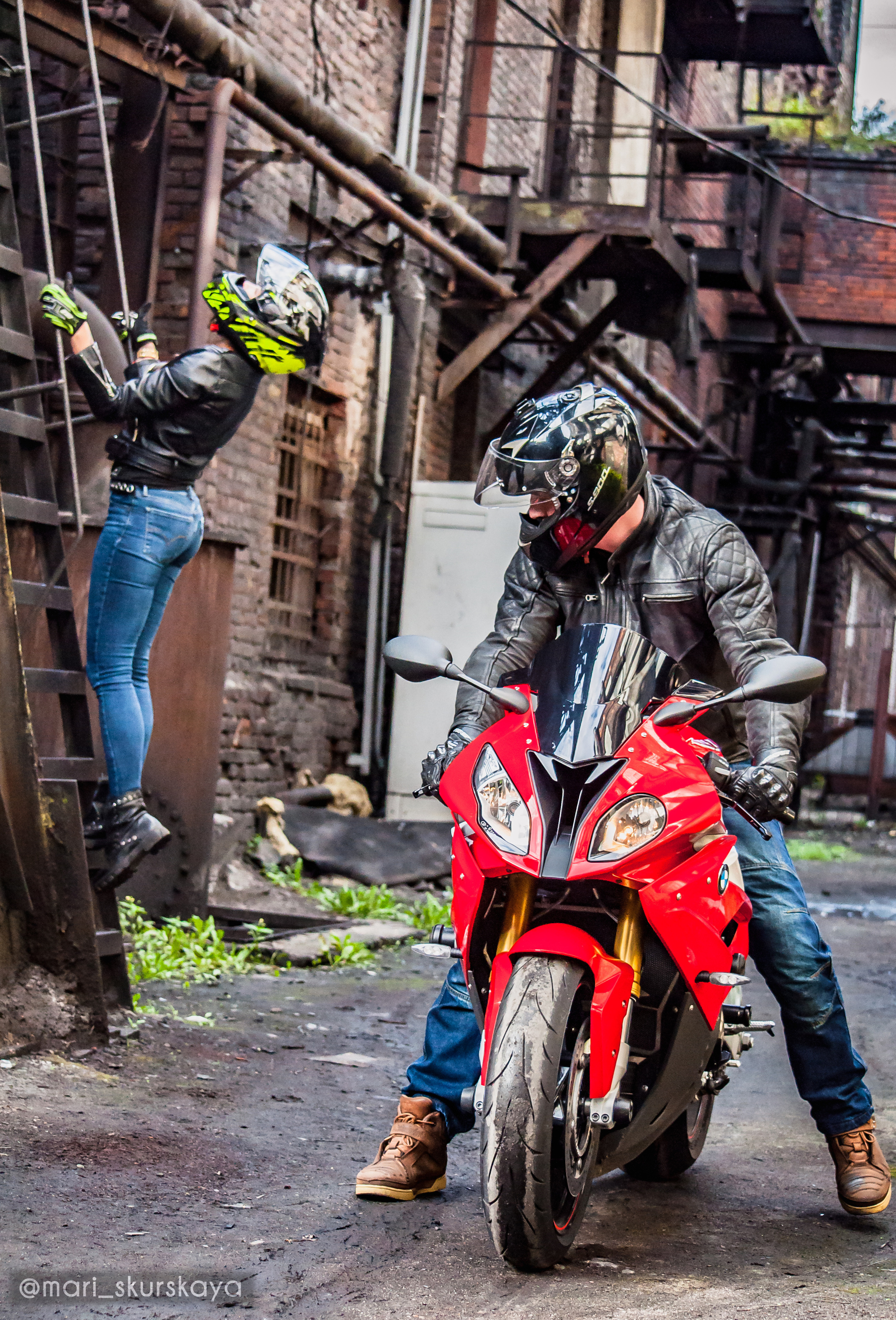 Кира и Кирилл — BMW S1000RR. Мотофотограф в Санкт-Петербурге Мария Скурская