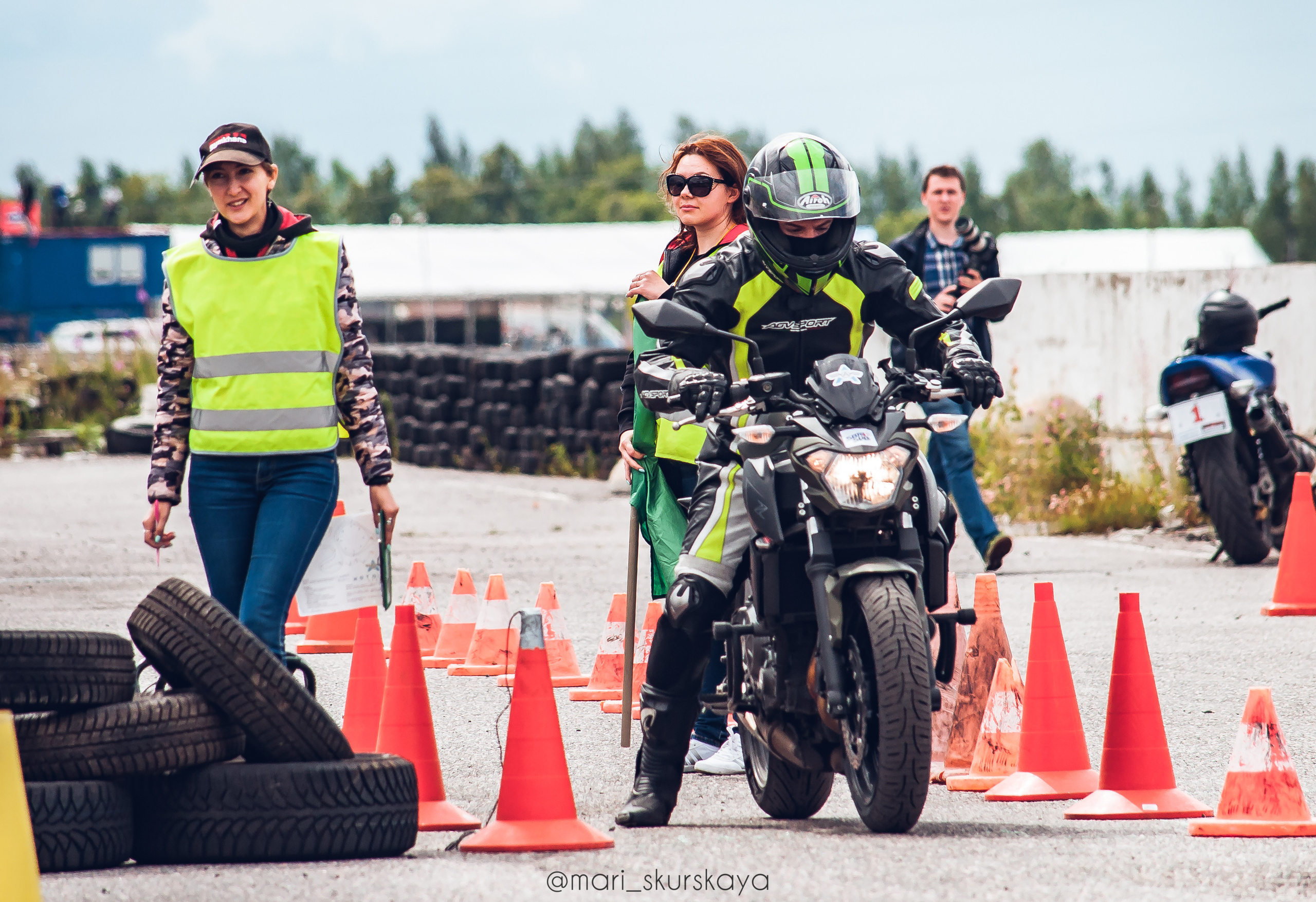 Соревнования по Мотоджимхане — 2019 Чемпионат СПб I этап. Мотофотограф в Санкт-Петербурге Мария Скурская