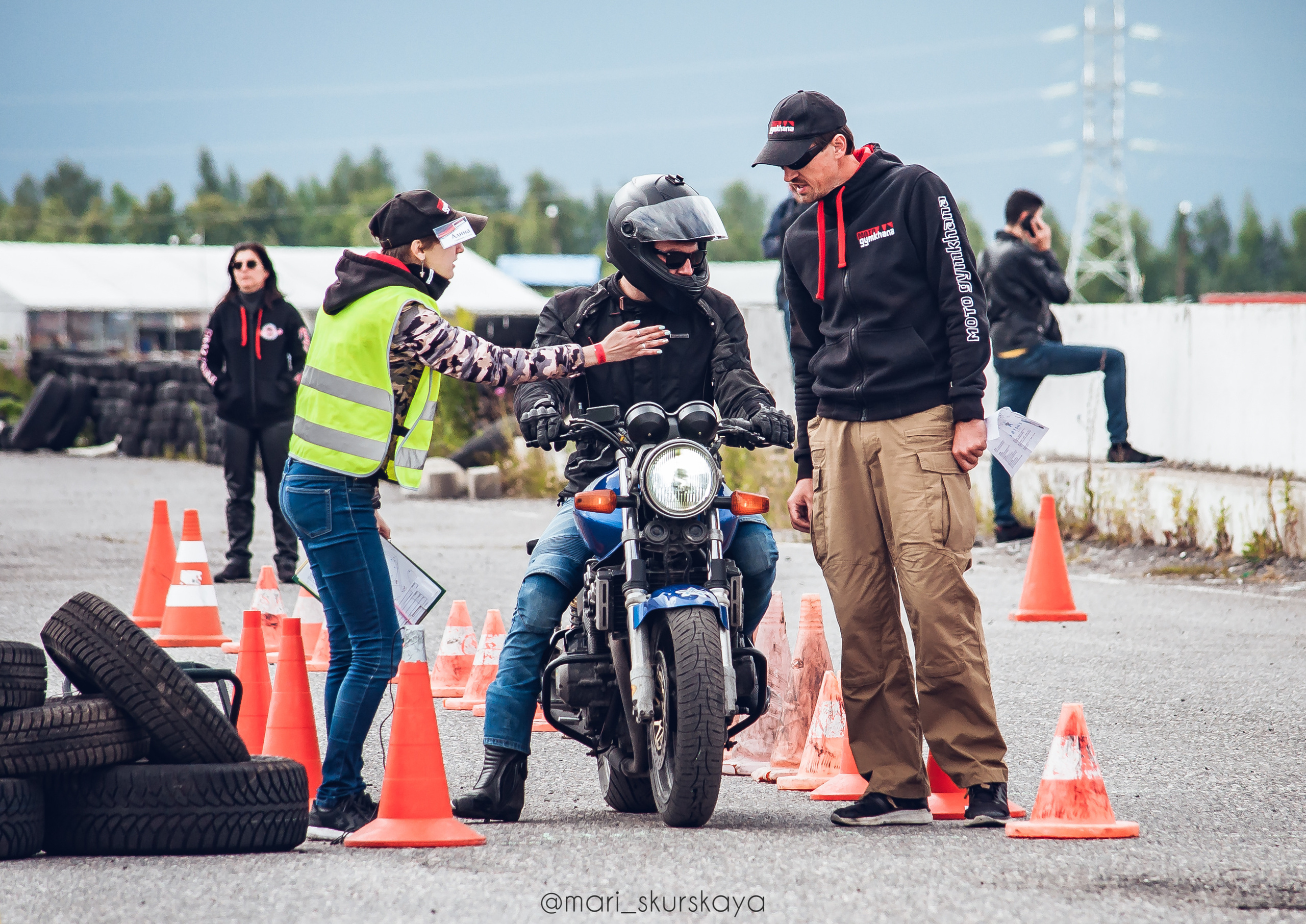 Соревнования по Мотоджимхане — 2019 Чемпионат СПб I этап. Мотофотограф в Санкт-Петербурге Мария Скурская