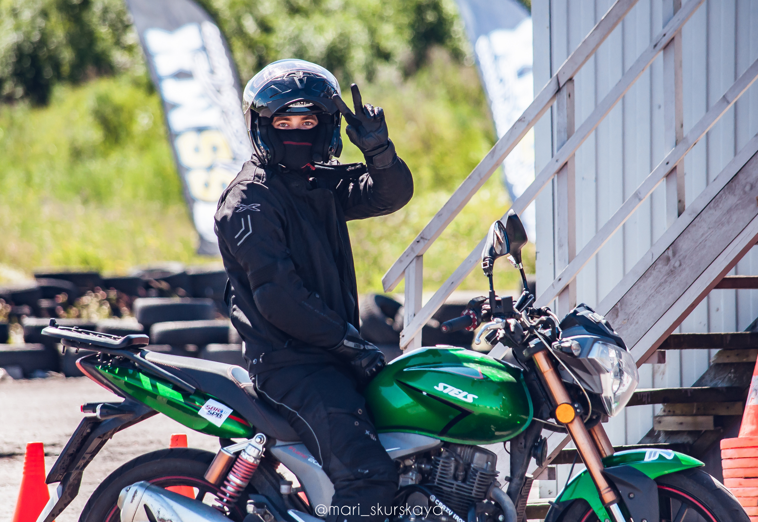 Соревнования по Мотоджимхане — 2019 Чемпионат СПб II этап. Мотофотограф в Санкт-Петербурге Мария Скурская