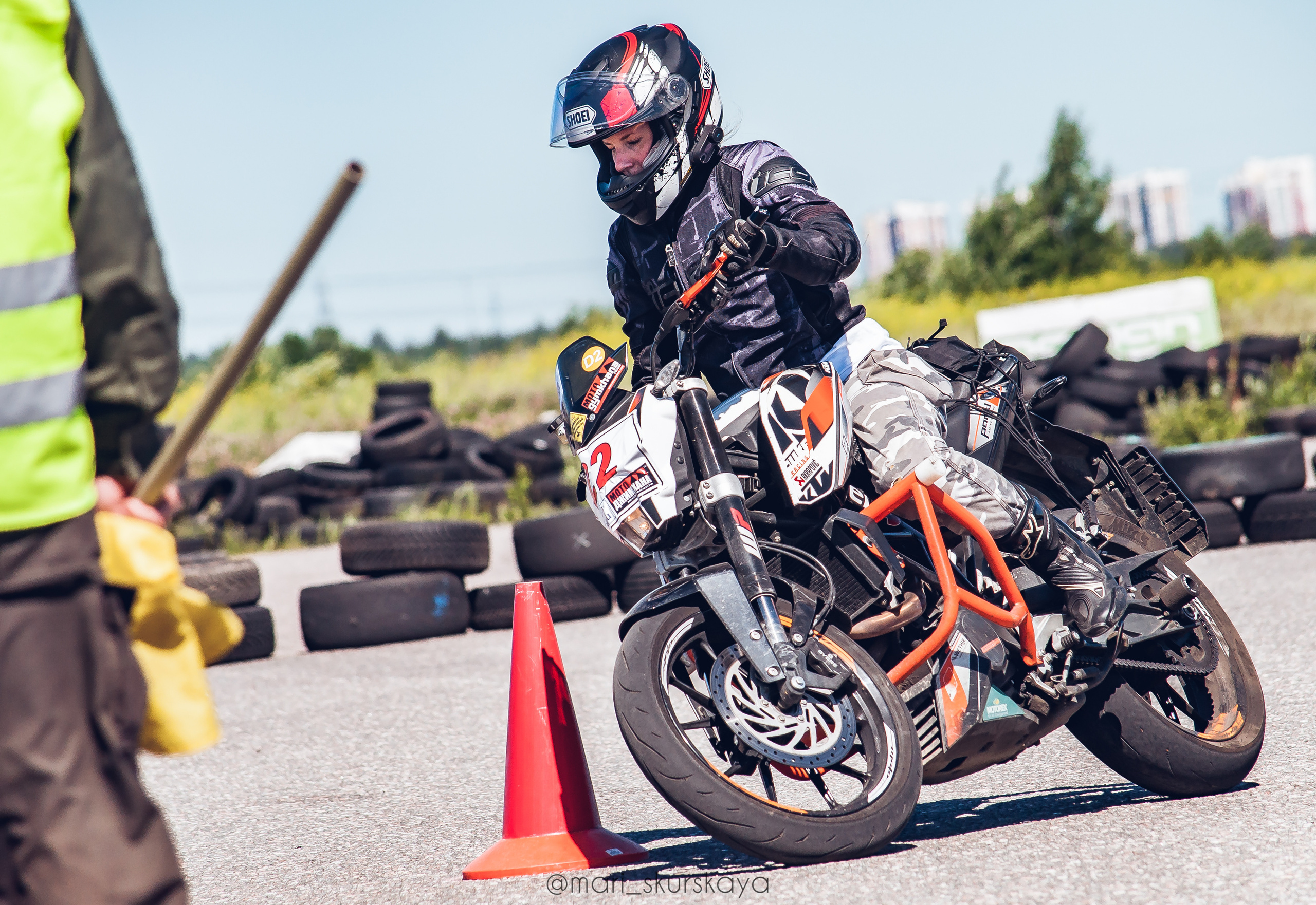 Соревнования по Мотоджимхане — 2019 Чемпионат СПб II этап. Мотофотограф в Санкт-Петербурге Мария Скурская
