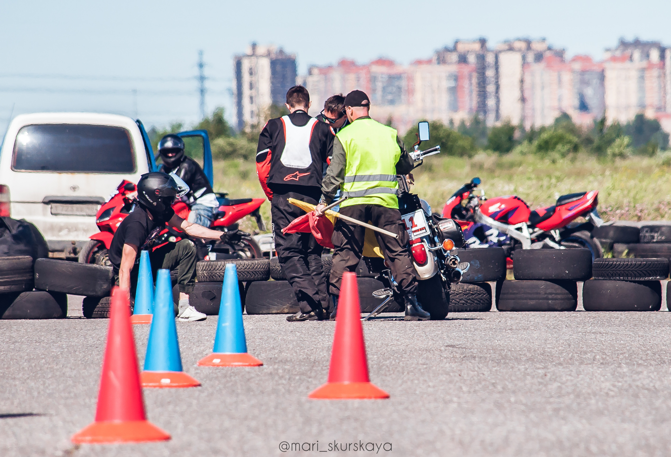 Соревнования по Мотоджимхане — 2019 Чемпионат СПб II этап. Мотофотограф в Санкт-Петербурге Мария Скурская