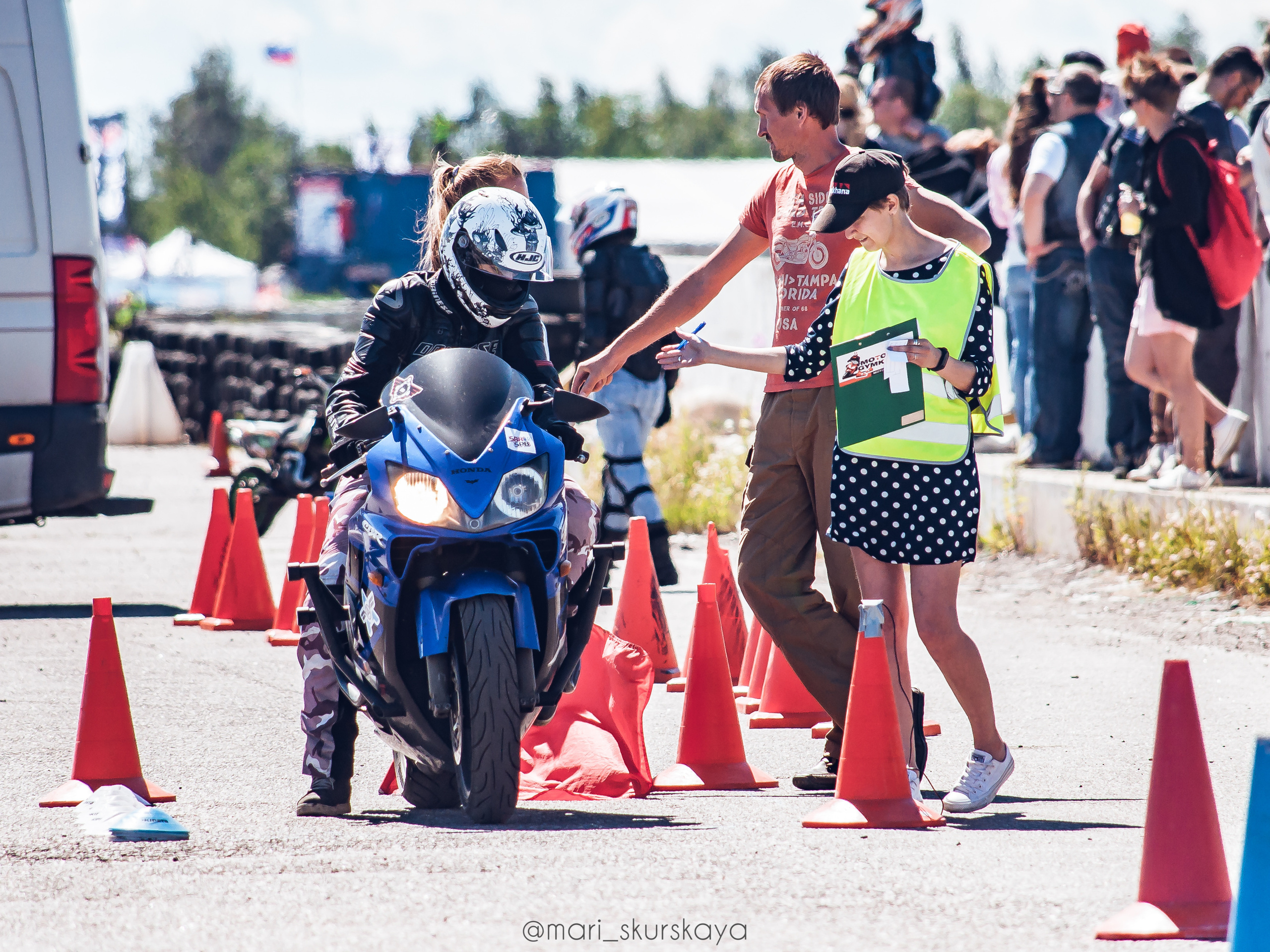 Соревнования по Мотоджимхане — 2019 Чемпионат СПб II этап. Мотофотограф в Санкт-Петербурге Мария Скурская