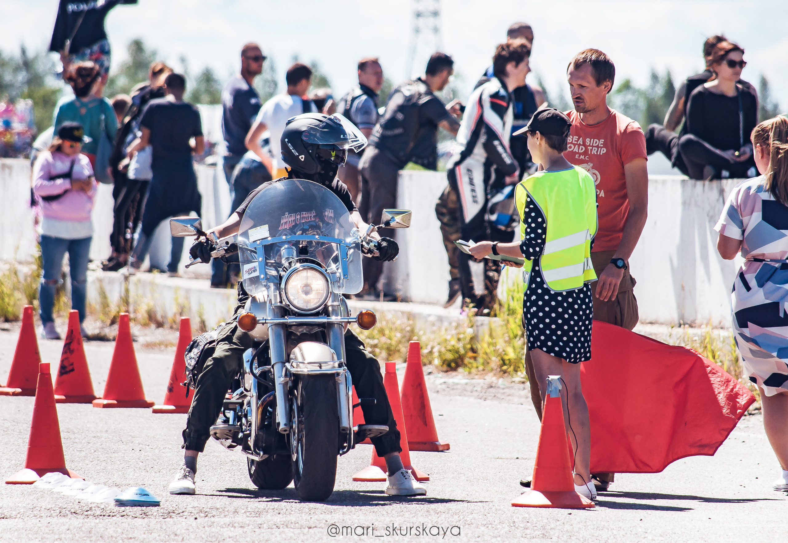 Соревнования по Мотоджимхане — 2019 Чемпионат СПб II этап. Мотофотограф в Санкт-Петербурге Мария Скурская