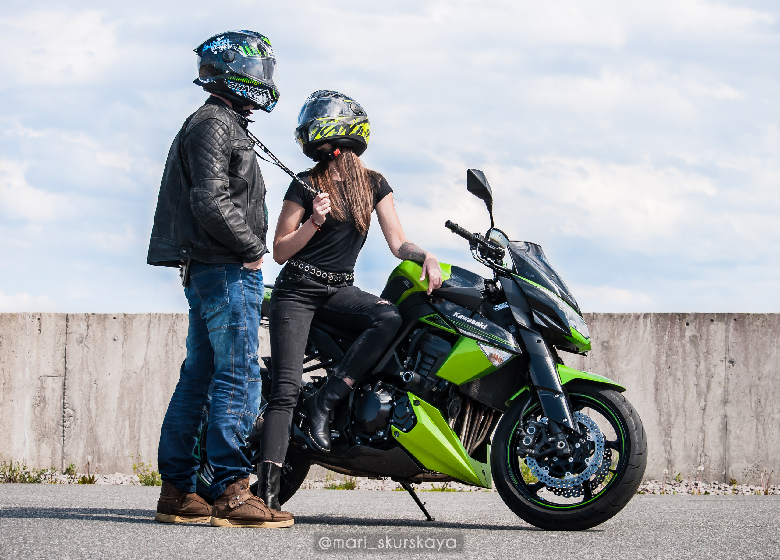 Кира и Кирилл — Kawasaki Z1000. Мотофотограф в Санкт-Петербурге Мария Скурская
