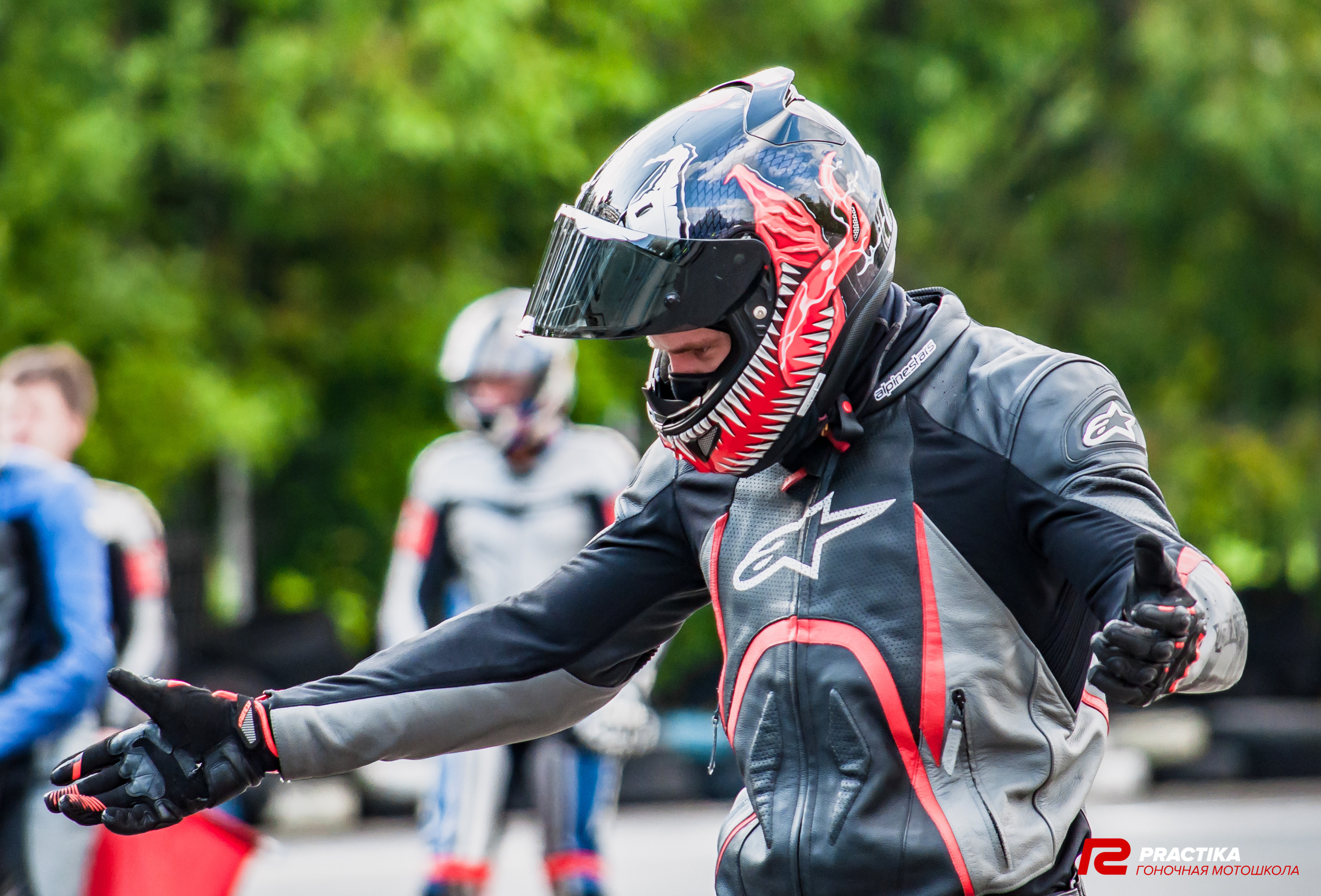 Соревнования гоночной мотошколы PRACTIKA. Мотофотограф в Санкт-Петербурге Мария Скурская