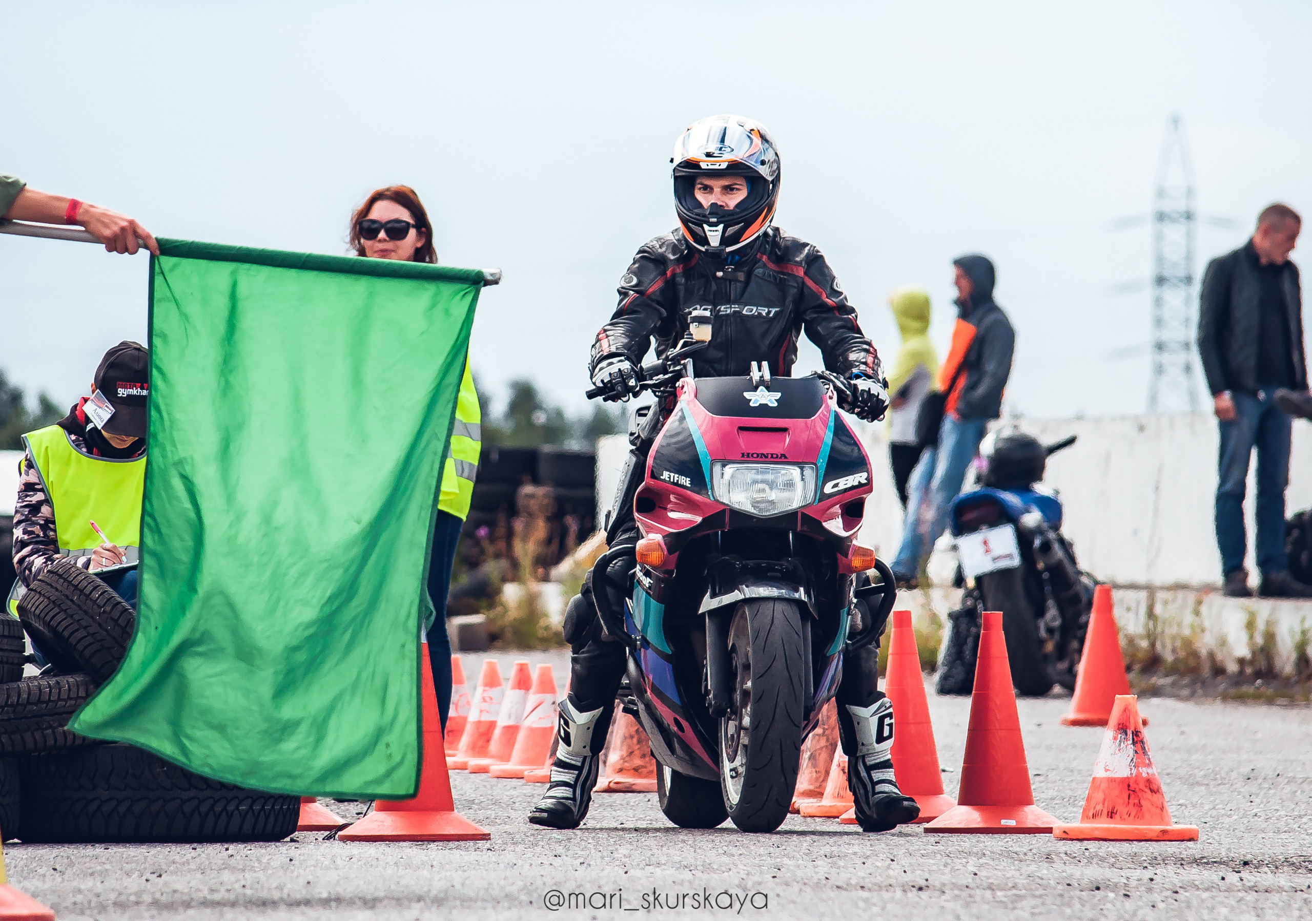 Соревнования по Мотоджимхане — 2019 Чемпионат СПб I этап. Мотофотограф в Санкт-Петербурге Мария Скурская