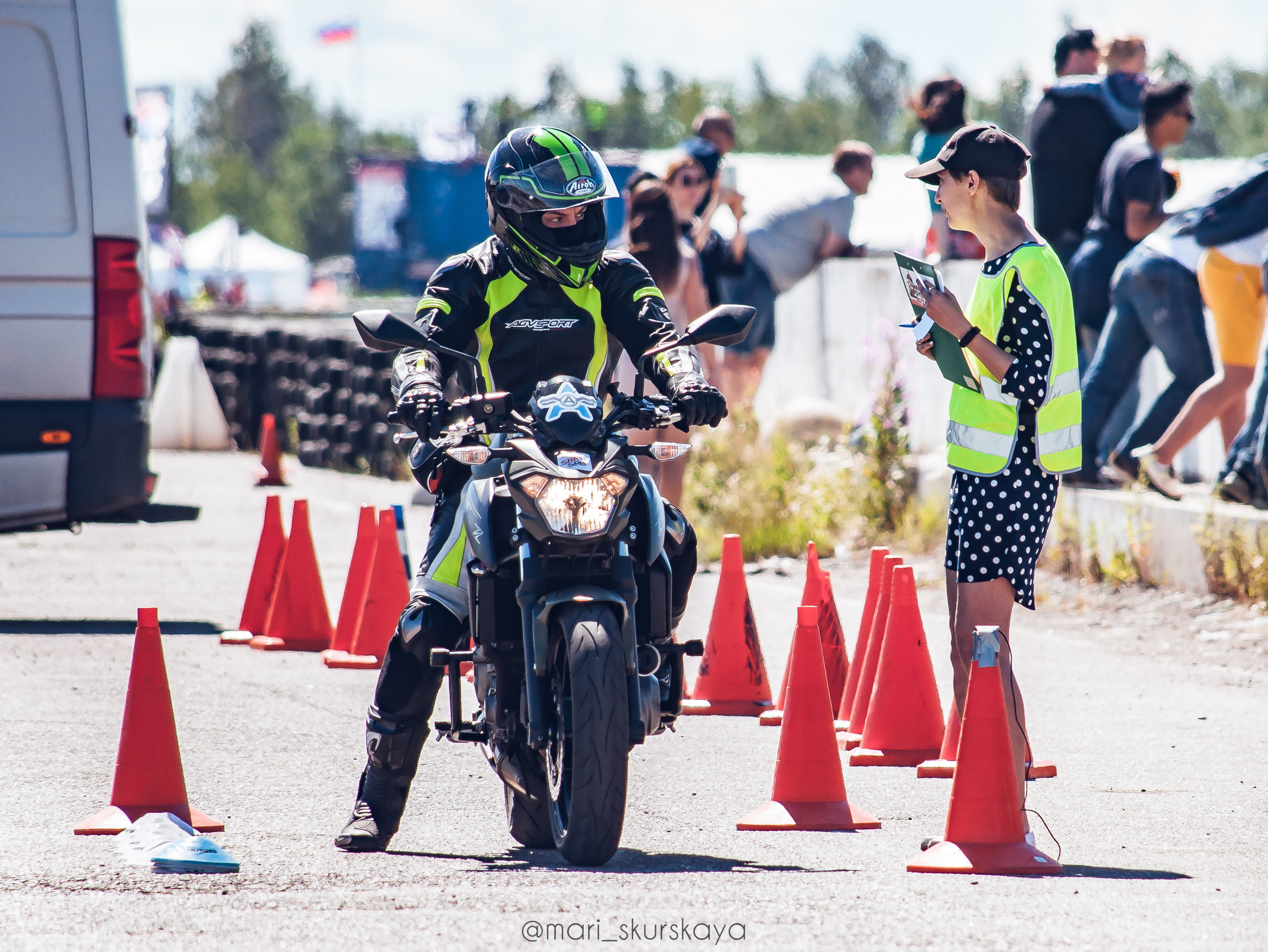 Соревнования по Мотоджимхане — 2019 Чемпионат СПб II этап. Мотофотограф в Санкт-Петербурге Мария Скурская