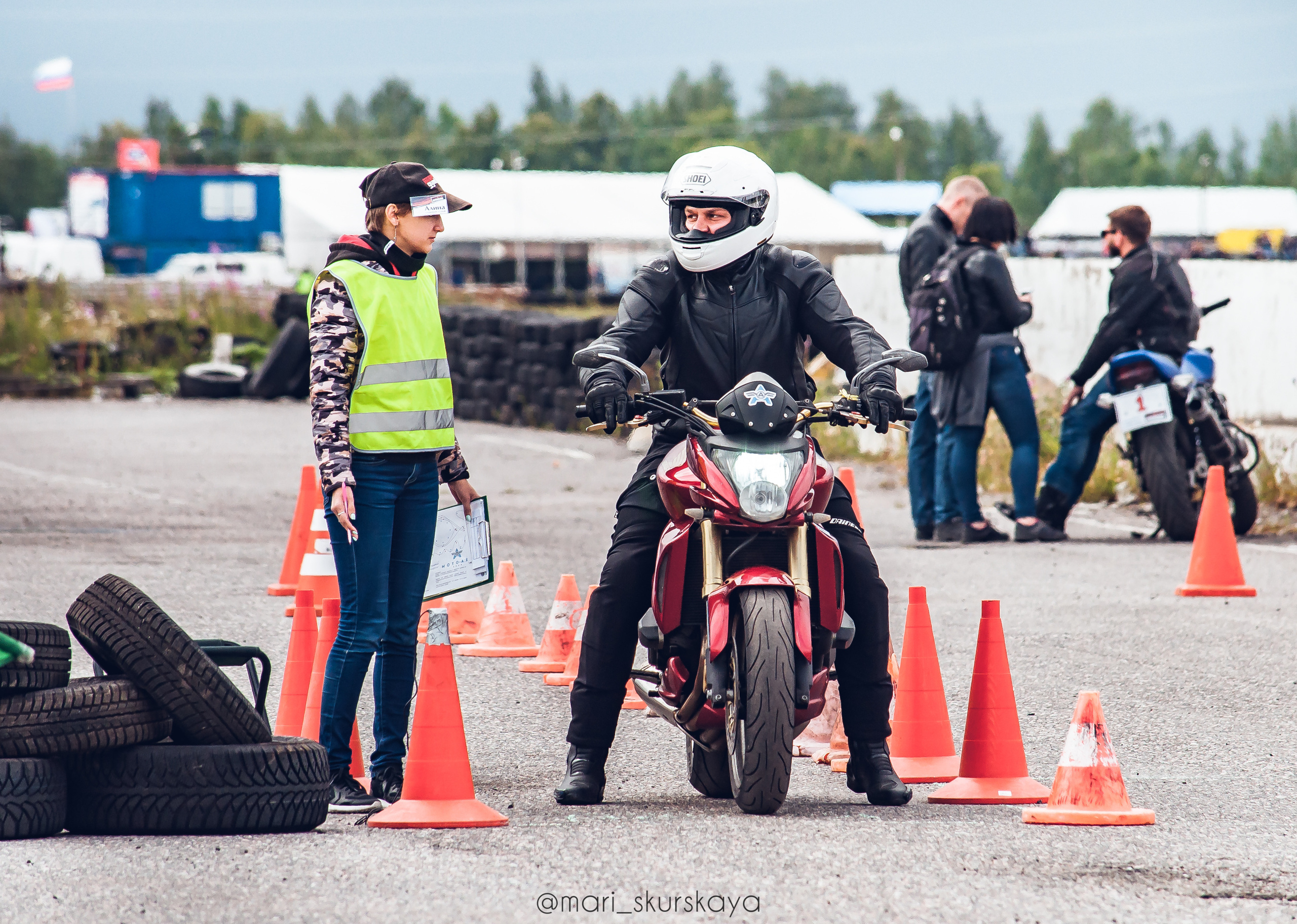 Соревнования по Мотоджимхане — 2019 Чемпионат СПб I этап. Мотофотограф в Санкт-Петербурге Мария Скурская