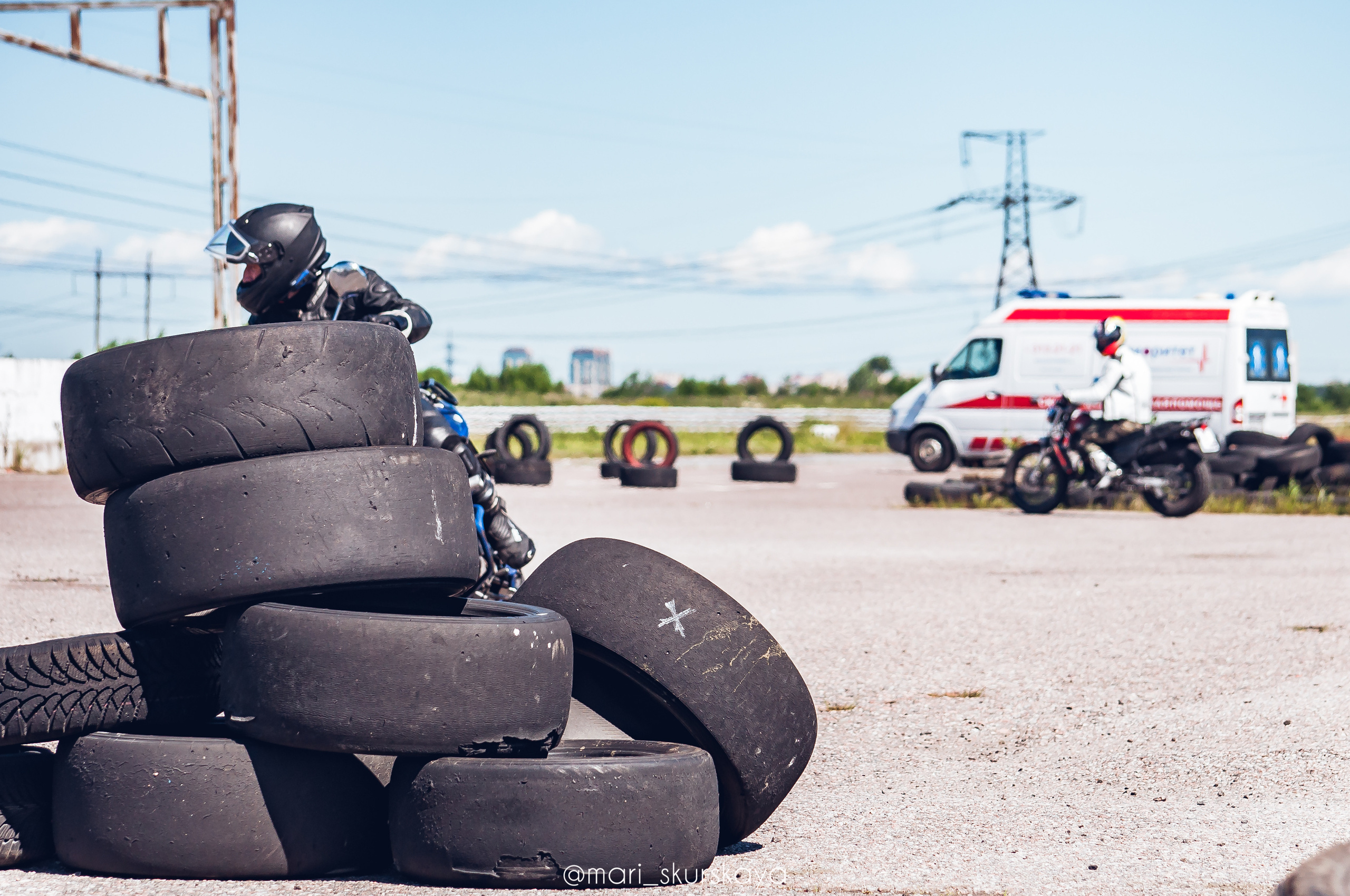 Соревнования по Мотоджимхане — 2019 Чемпионат СПб II этап. Мотофотограф в Санкт-Петербурге Мария Скурская