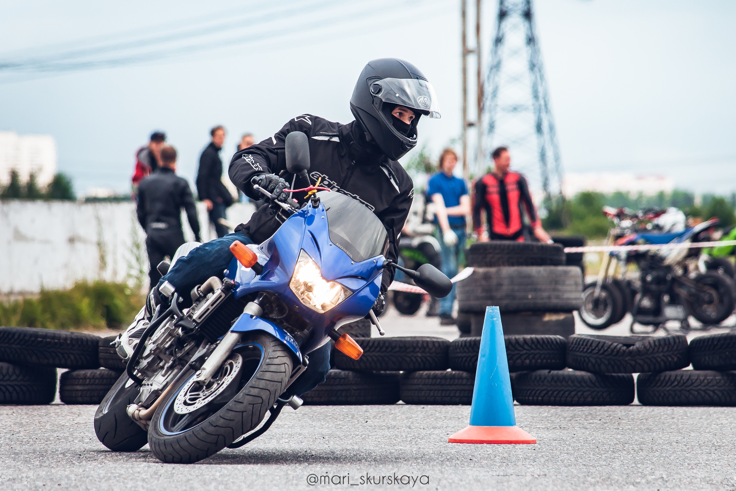 Соревнования по Мотоджимхане — 2019 Чемпионат СПб I этап. Мотофотограф в Санкт-Петербурге Мария Скурская