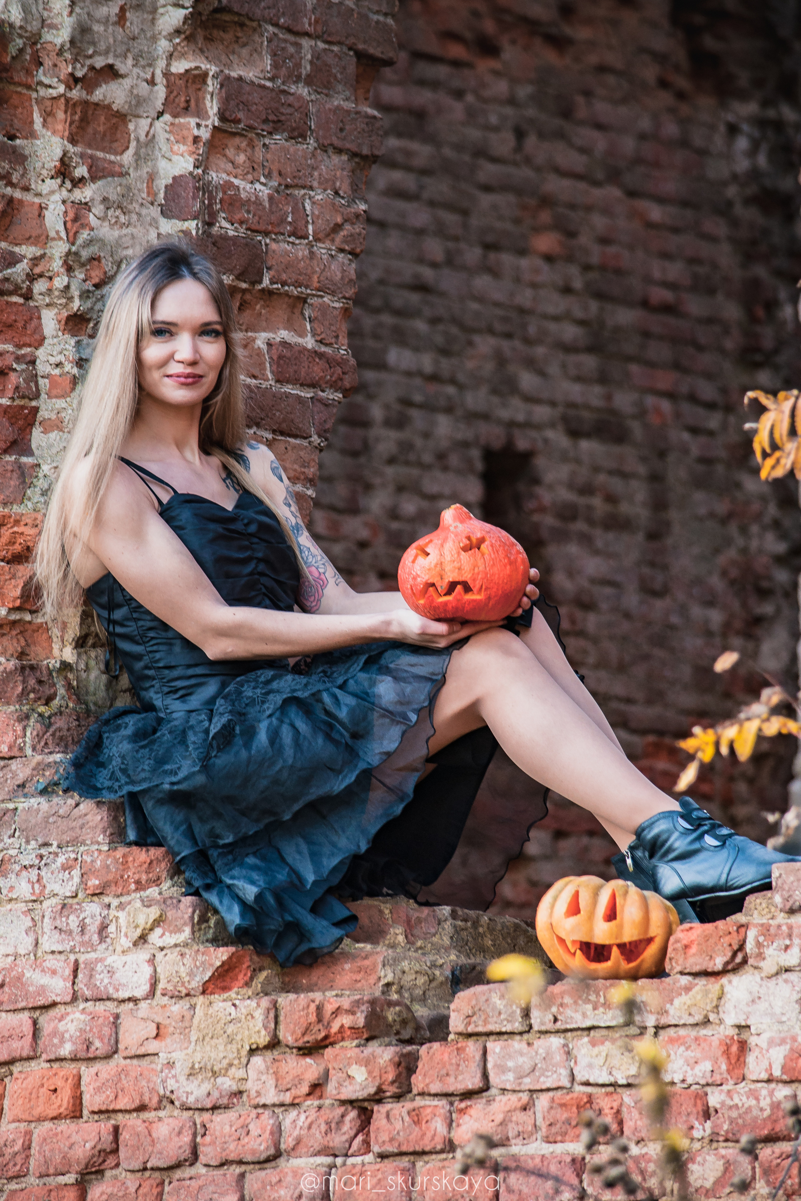 Даша — Хэллоуин — Kawasaki ZX6R. Мотофотограф в Санкт-Петербурге Мария Скурская