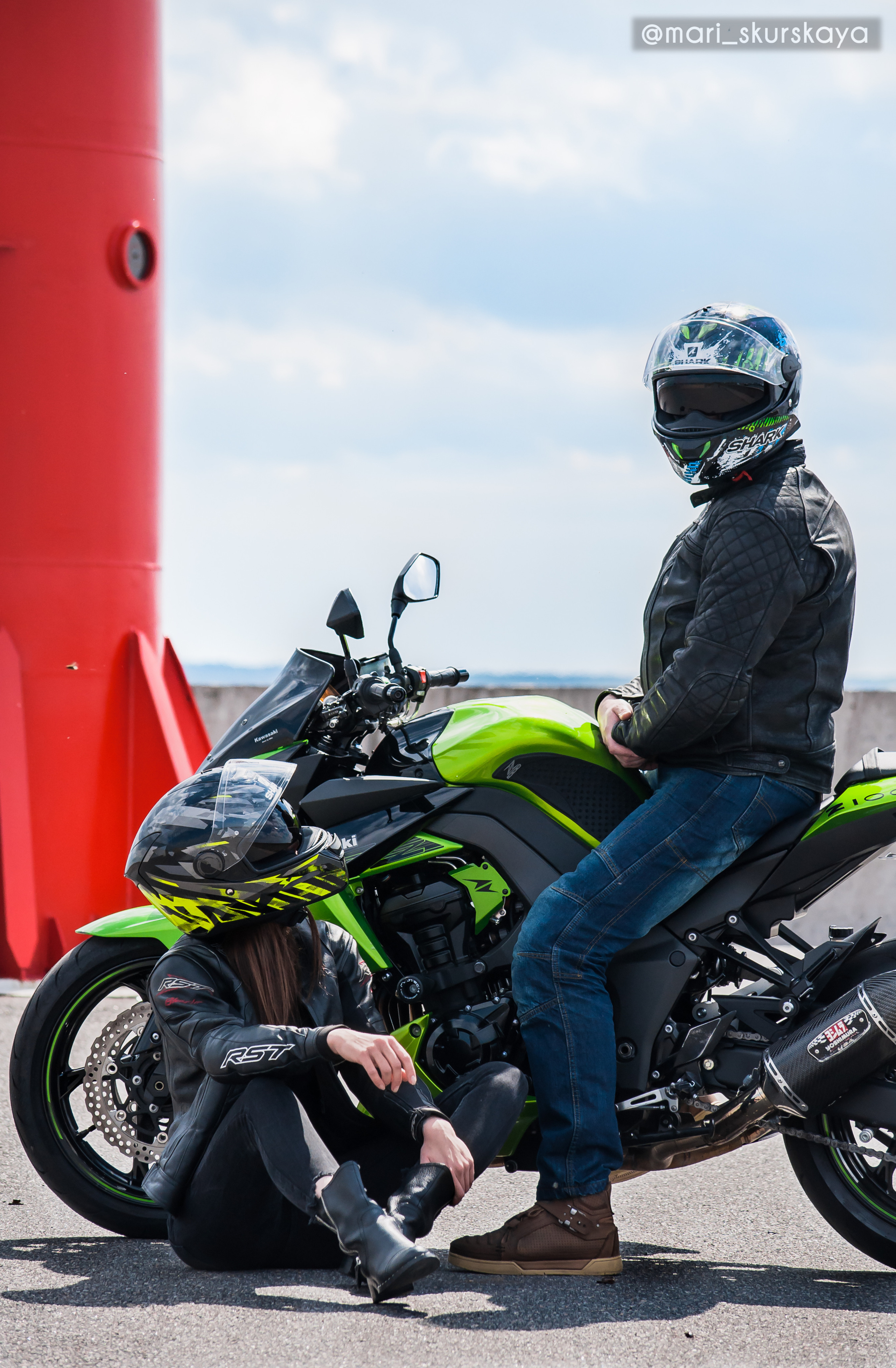 Кира и Кирилл — Kawasaki Z1000. Мотофотограф в Санкт-Петербурге Мария Скурская