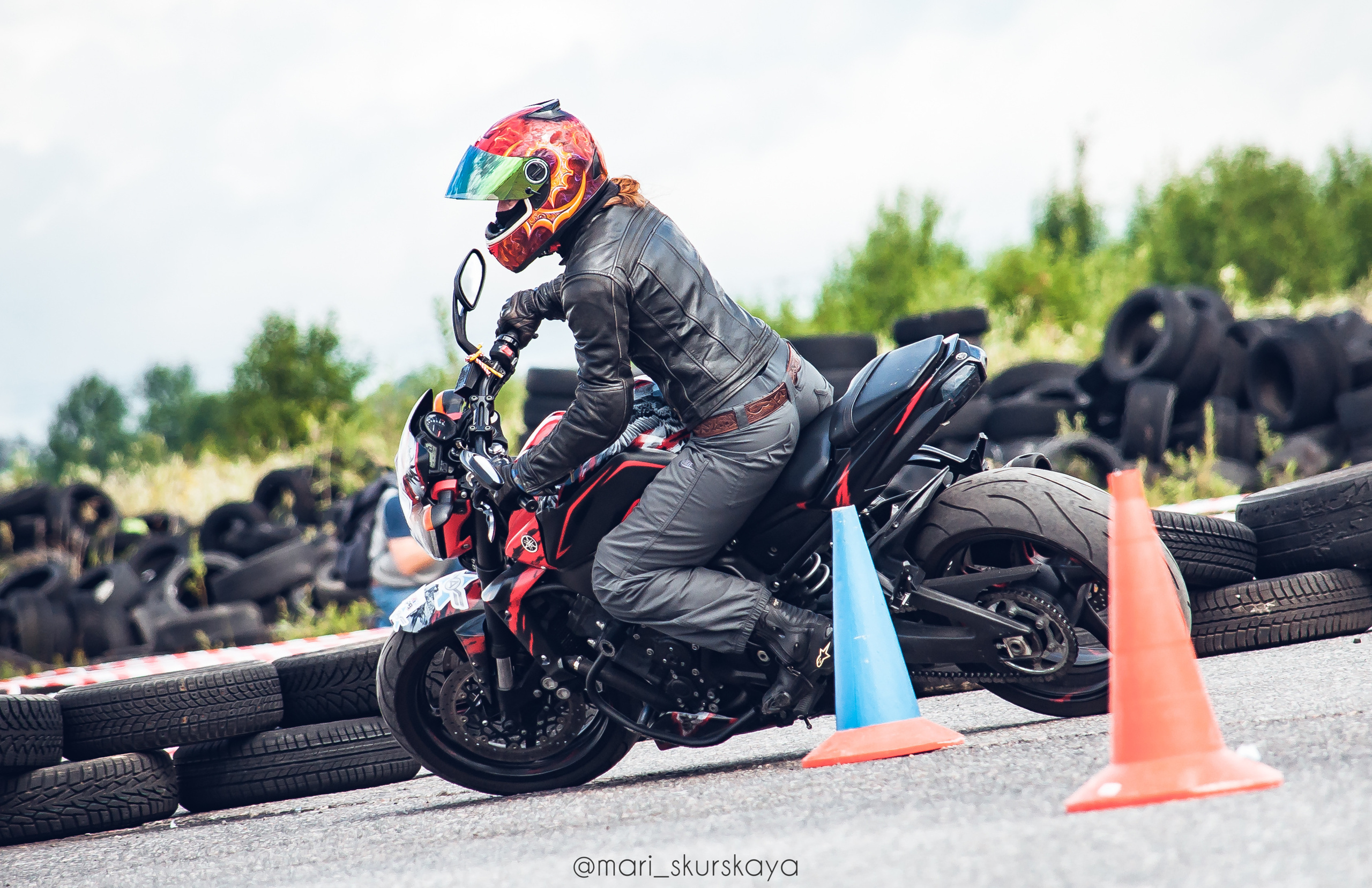 Соревнования по Мотоджимхане — 2019 Чемпионат СПб I этап. Мотофотограф в Санкт-Петербурге Мария Скурская