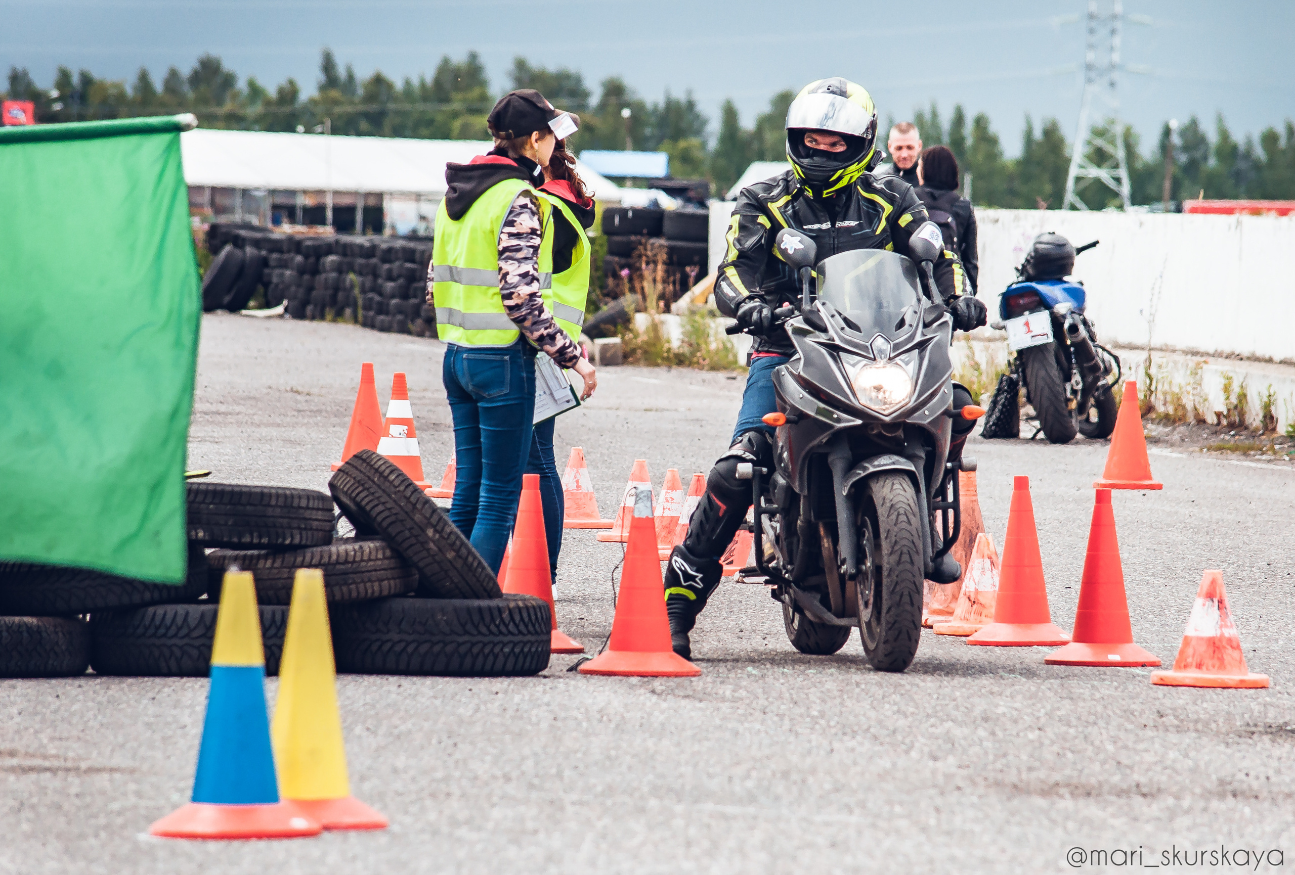 Соревнования по Мотоджимхане — 2019 Чемпионат СПб I этап. Мотофотограф в Санкт-Петербурге Мария Скурская