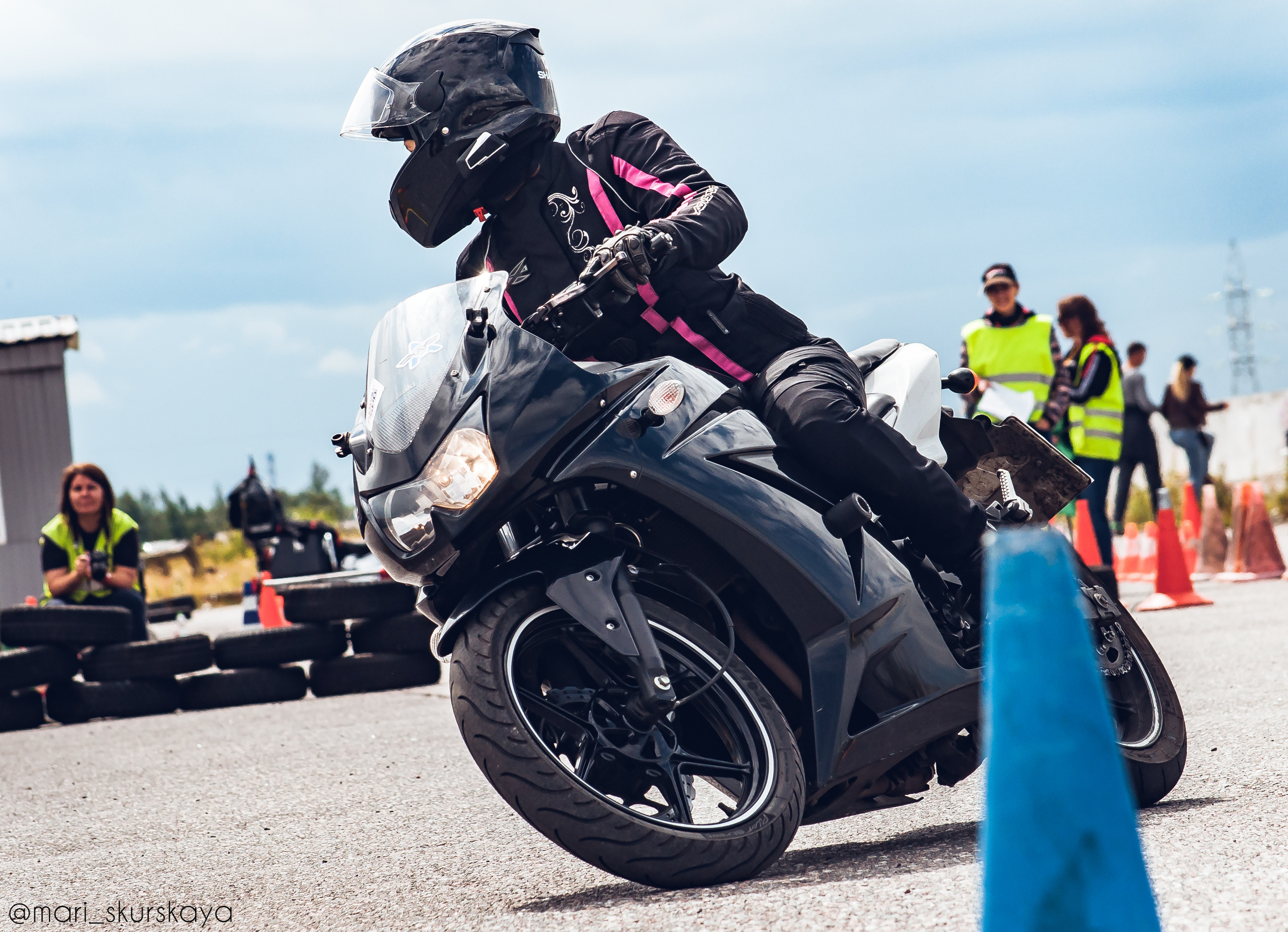 Соревнования по Мотоджимхане — 2019 Чемпионат СПб I этап. Мотофотограф в Санкт-Петербурге Мария Скурская