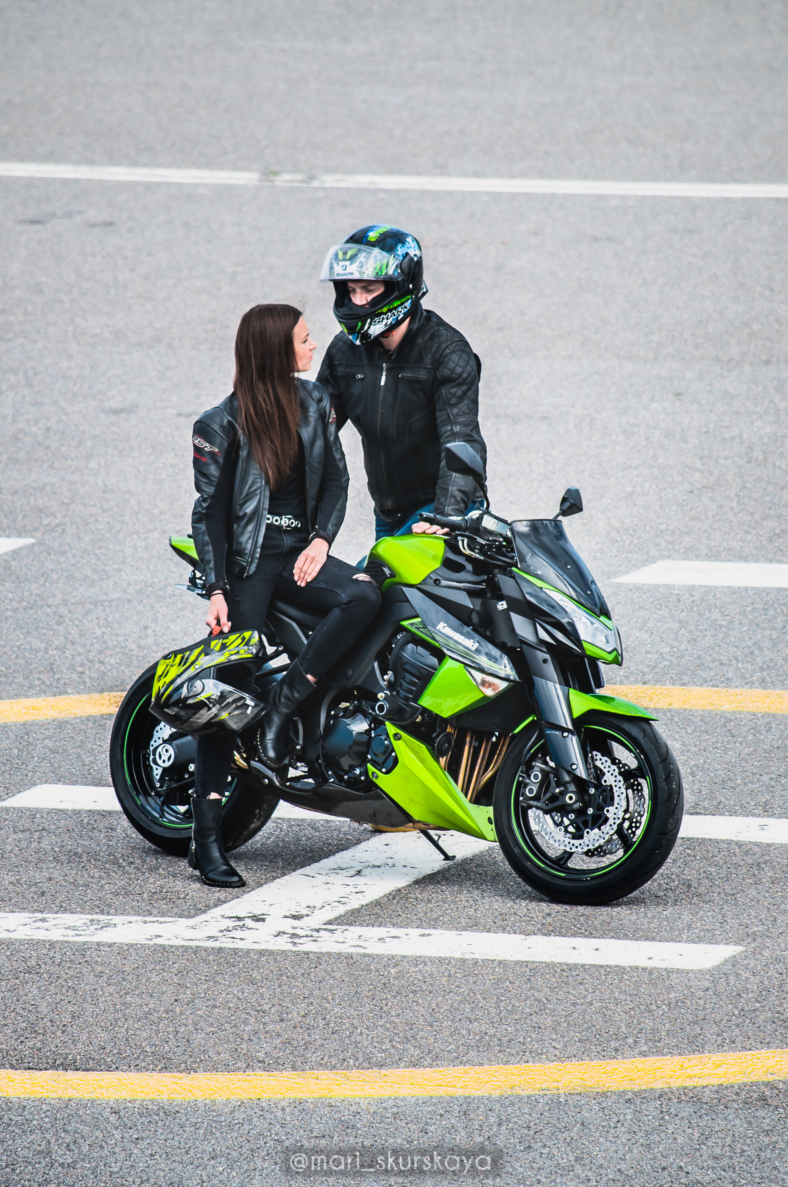 Кира и Кирилл — Kawasaki Z1000. Мотофотограф в Санкт-Петербурге Мария Скурская