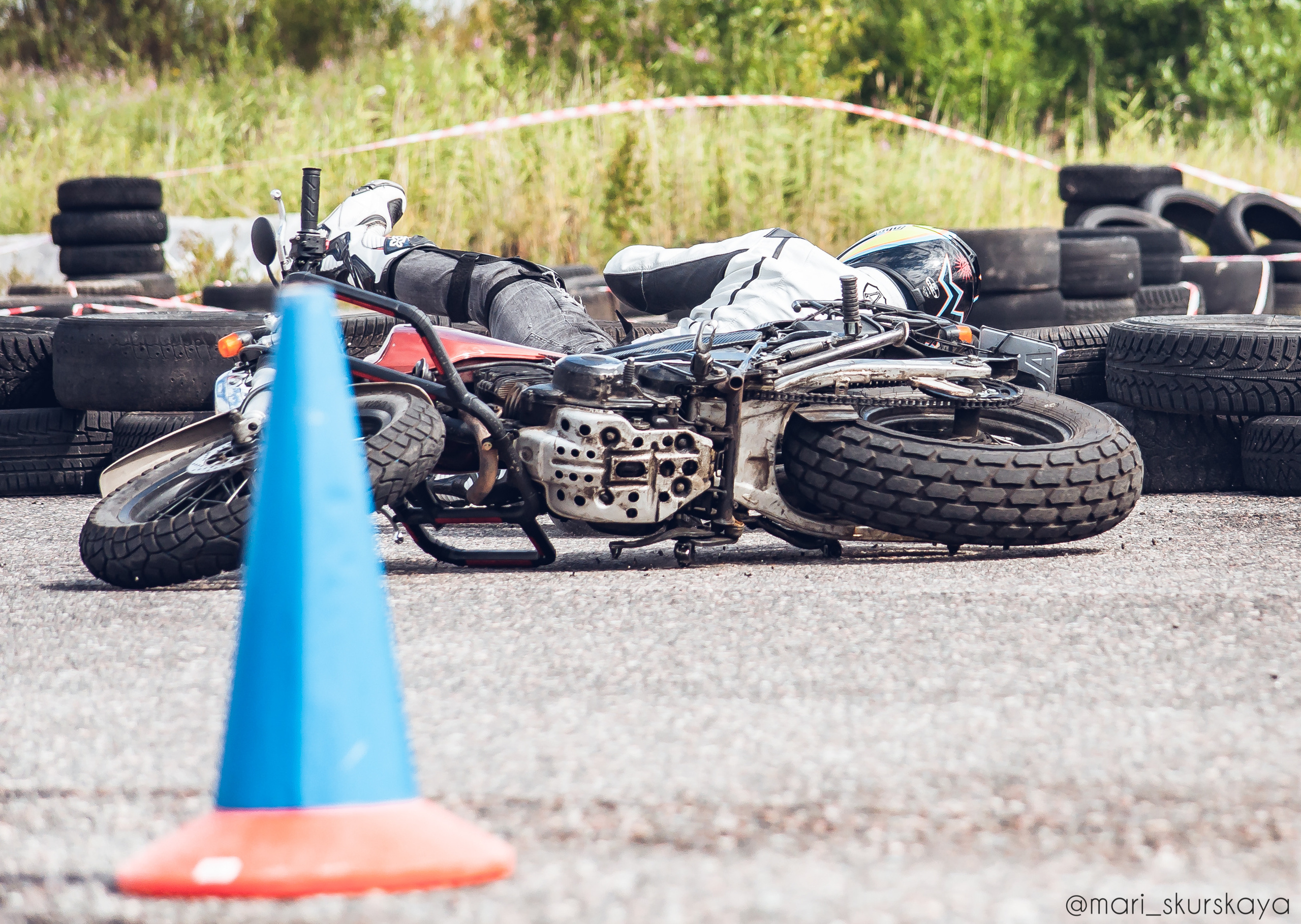 Соревнования по Мотоджимхане — 2019 Чемпионат СПб I этап. Мотофотограф в Санкт-Петербурге Мария Скурская